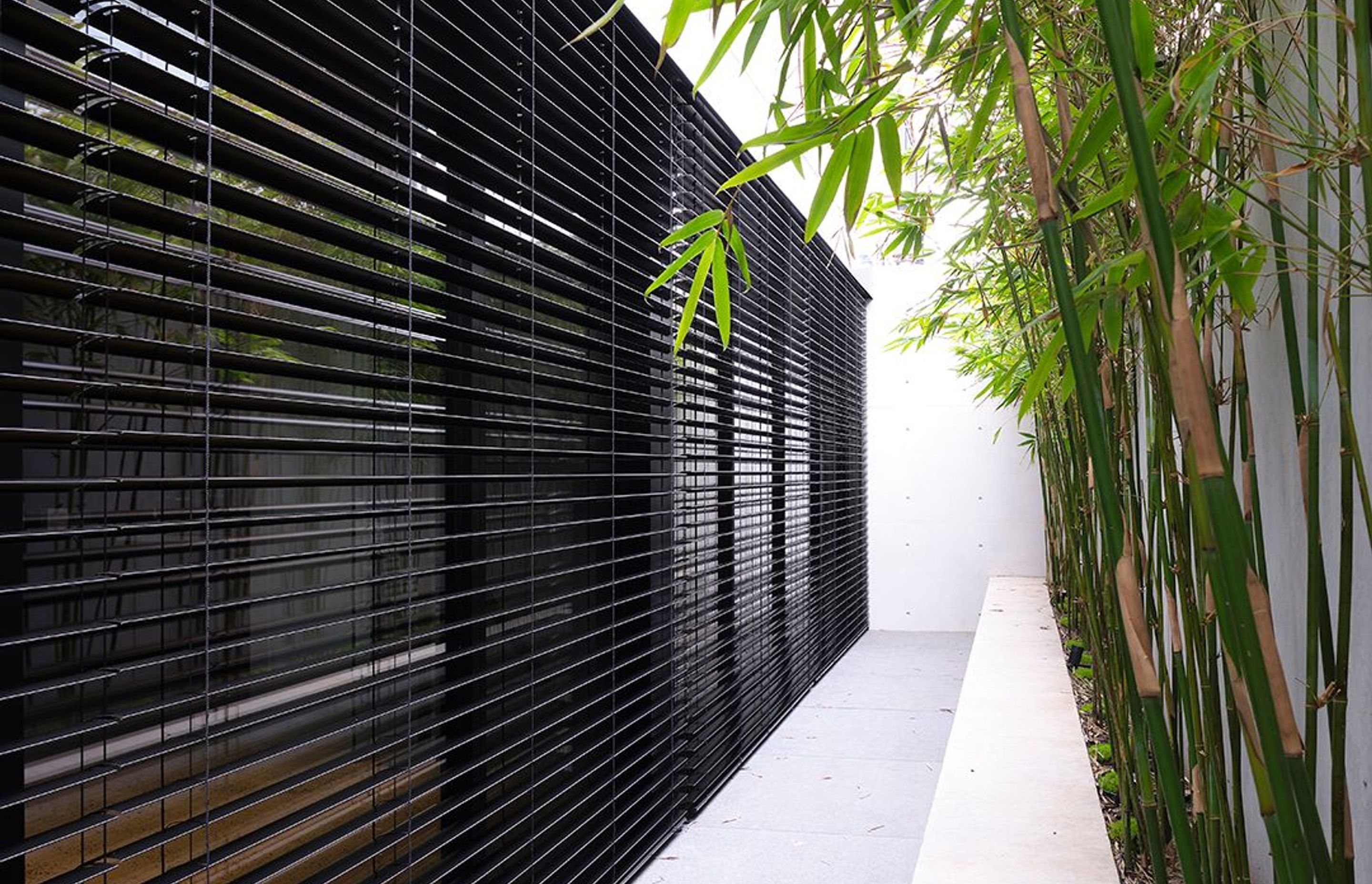 Weir House - Sheers Curtains and External Venetians
