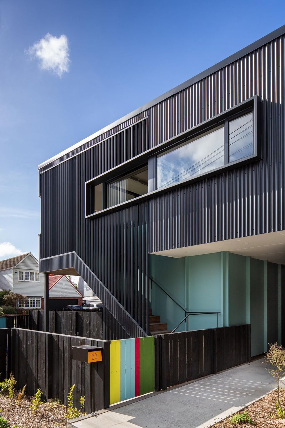 The home and income in Wellington’s Eastbourne designed by Gerald Parsonson of Parsonson Architects. Gerald says the clients were wonderful to work with. “We had a really good dialogue going.”