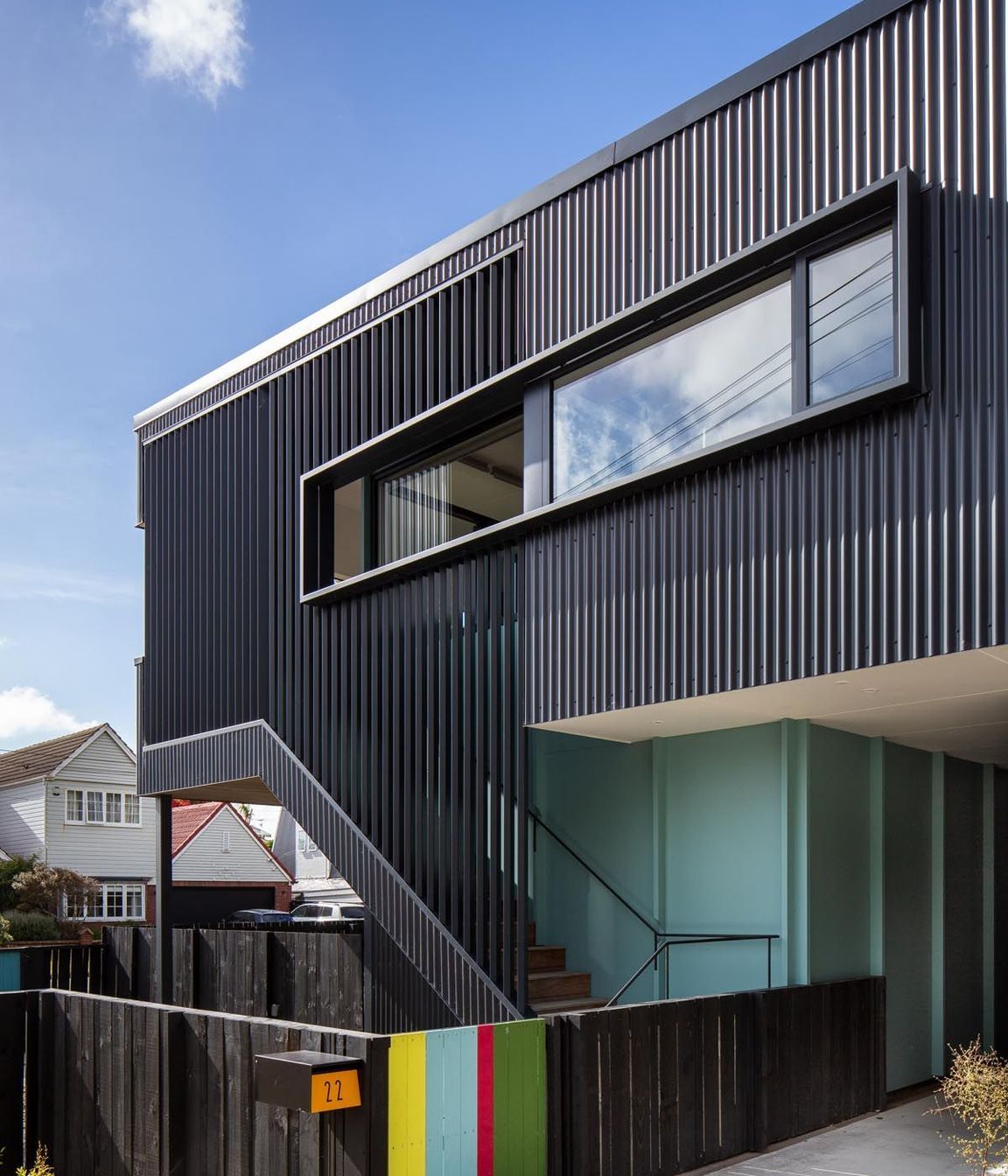 The home and income in Wellington’s Eastbourne designed by Gerald Parsonson of Parsonson Architects. Gerald says the clients were wonderful to work with. “We had a really good dialogue going.”