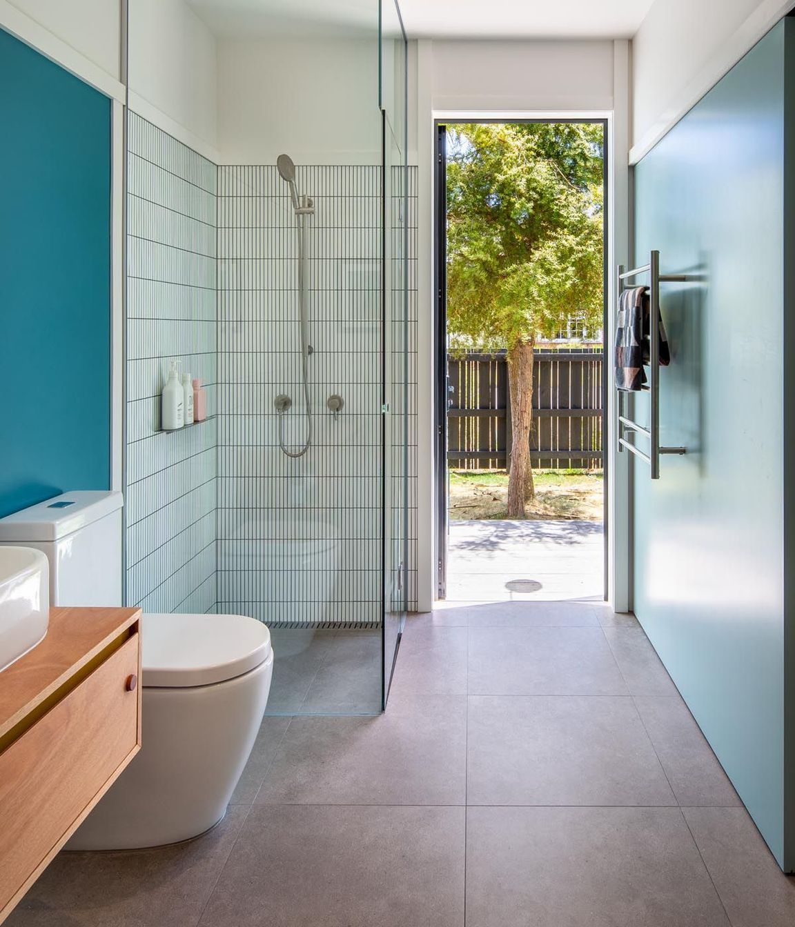 “The house has a relationship to the beach. There are a lot of decks, there's an outdoor shower and you can walk straight into the bathroom from the outside.”