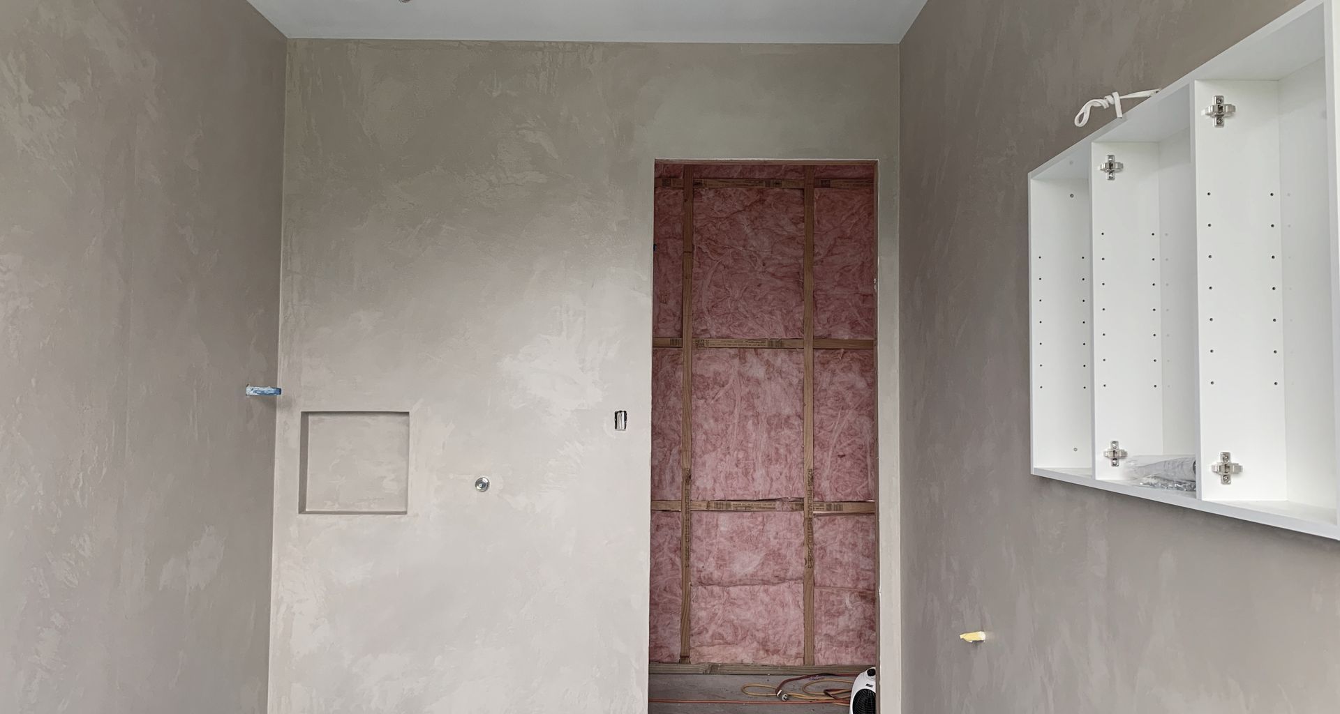 Venetian plaster Bathroom banner