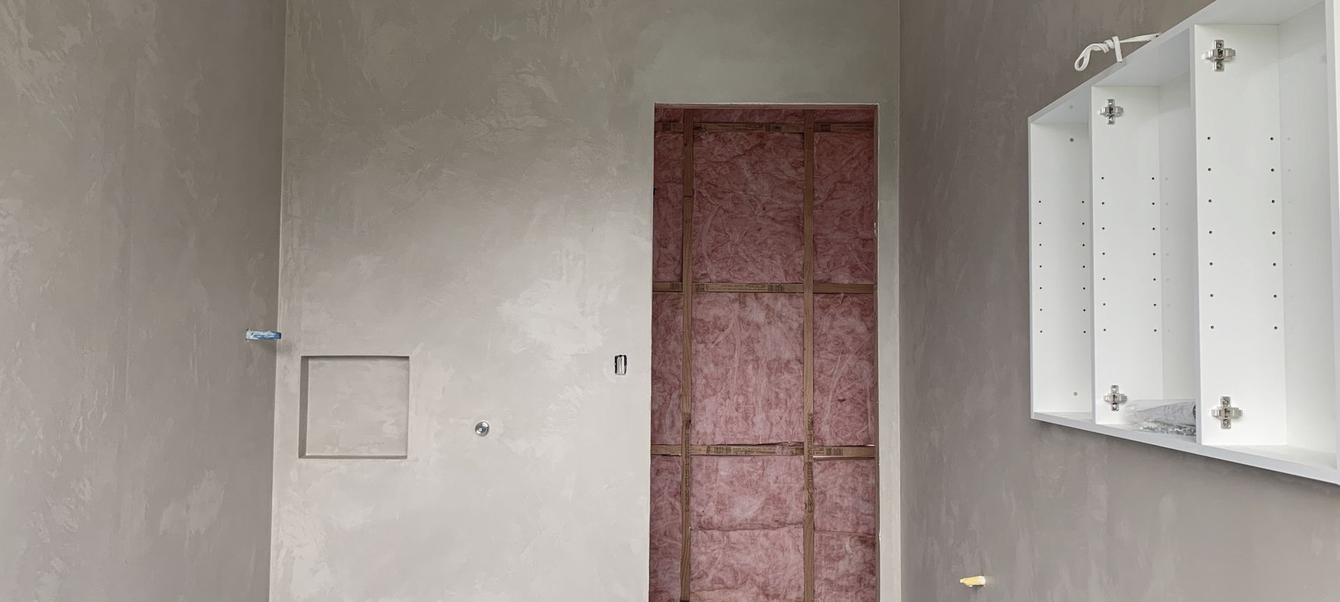 Venetian plaster Bathroom banner
