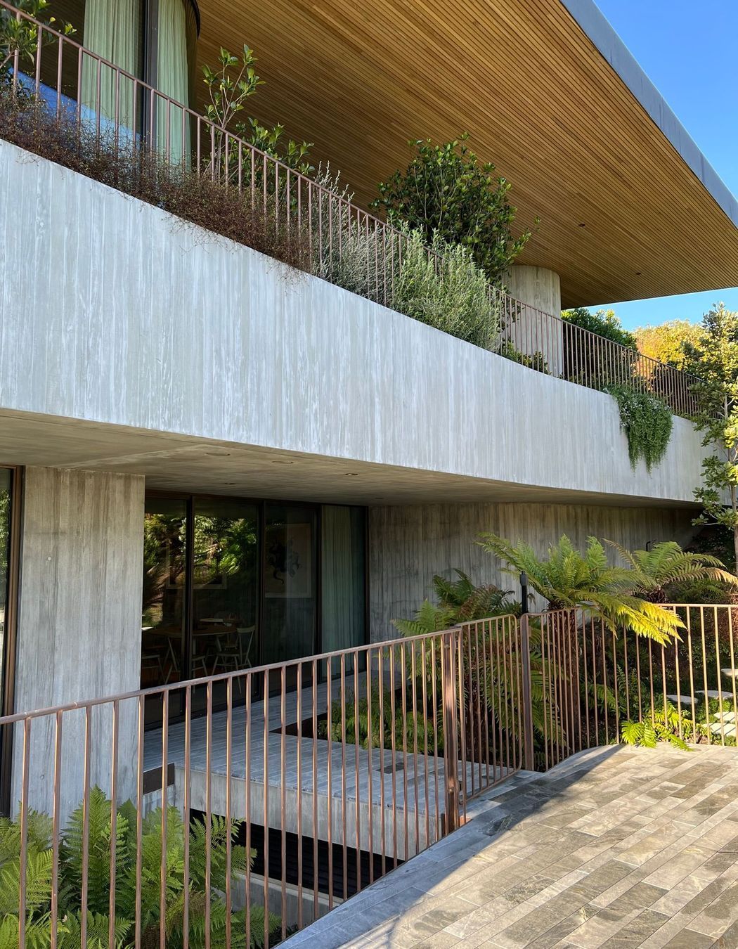 Bronze Balustrade - Waiheke Architecturally Designed Home