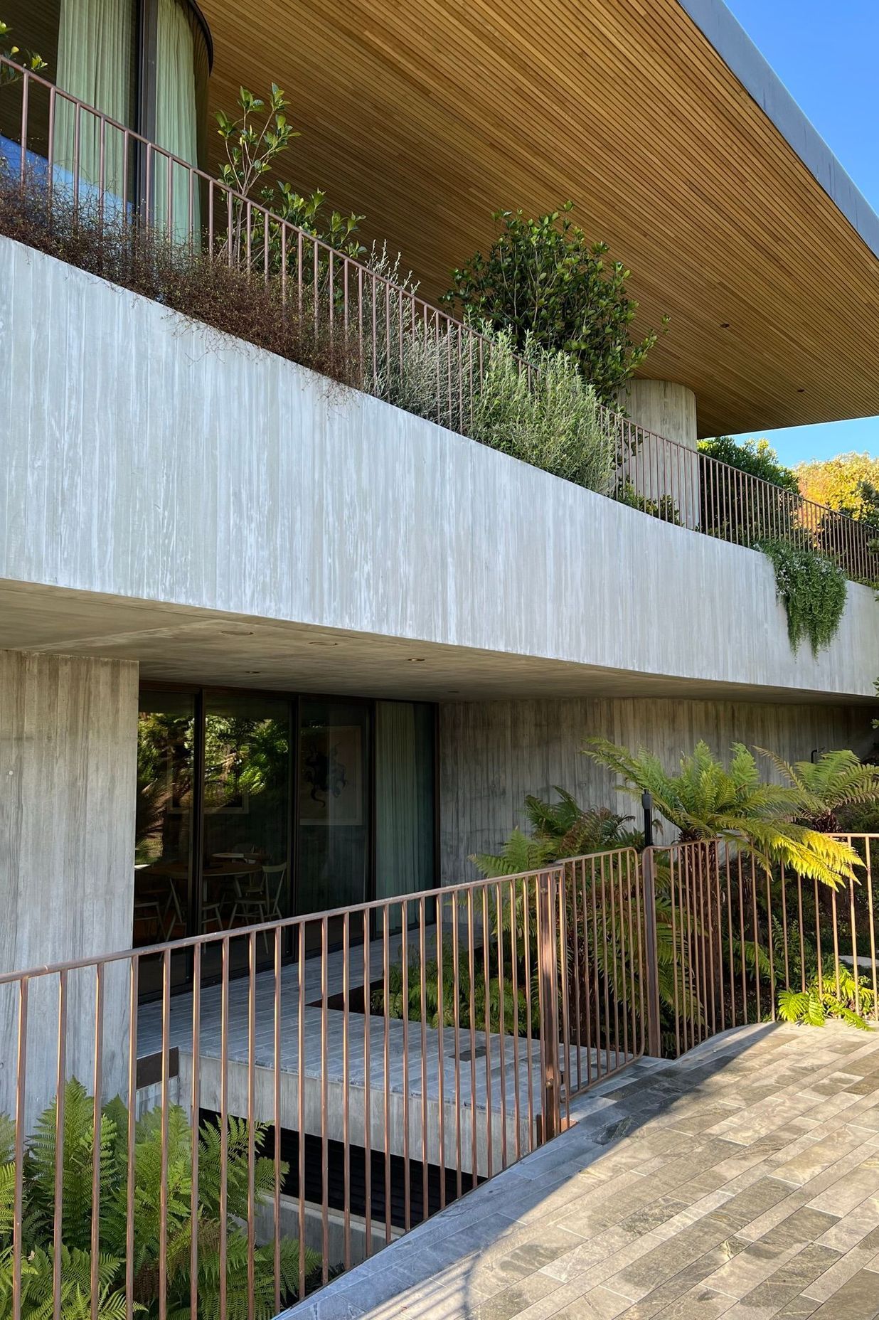 Bronze Balustrade - Waiheke Architecturally Designed Home