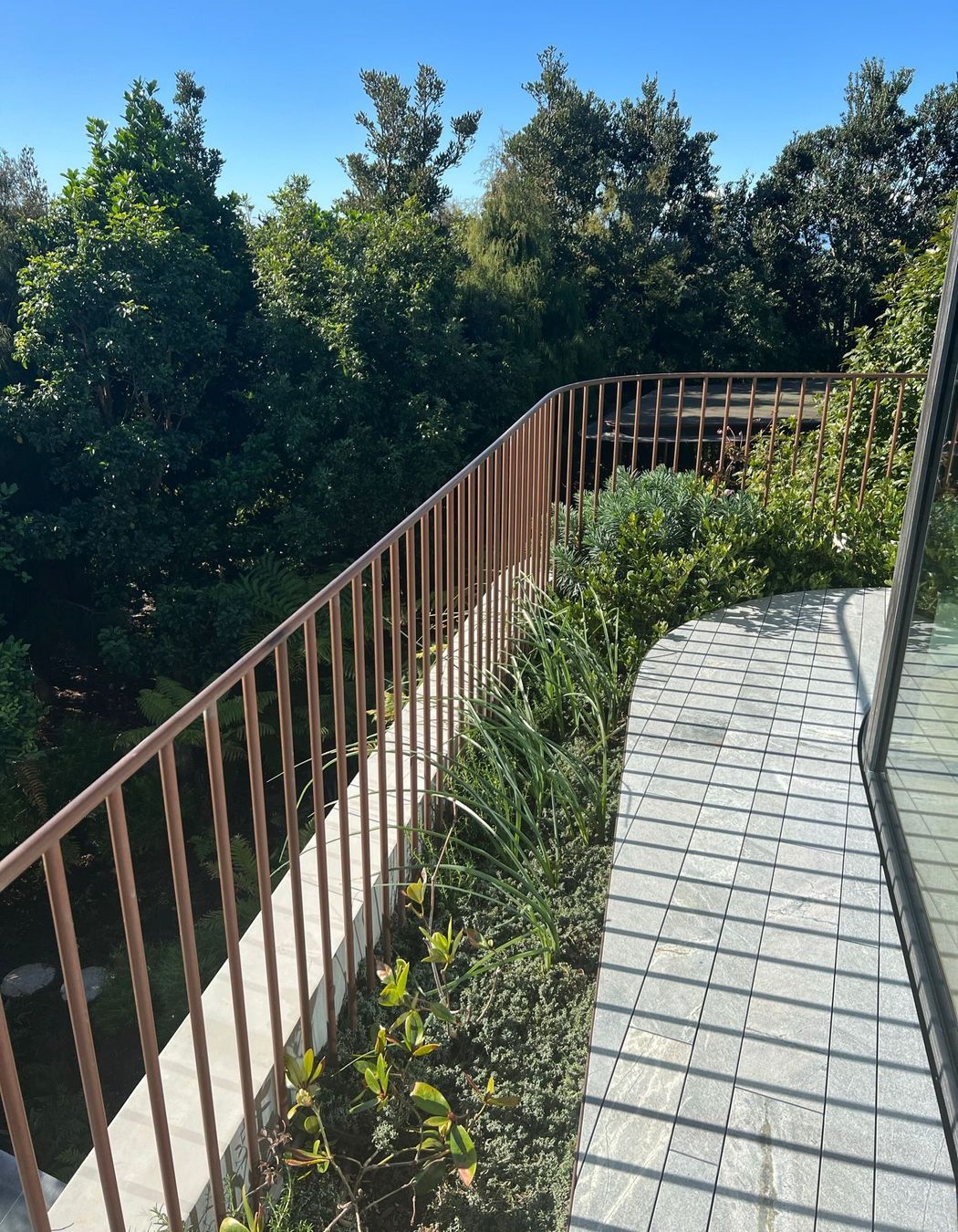 Bronze Balustrade - Waiheke Architecturally Designed Home