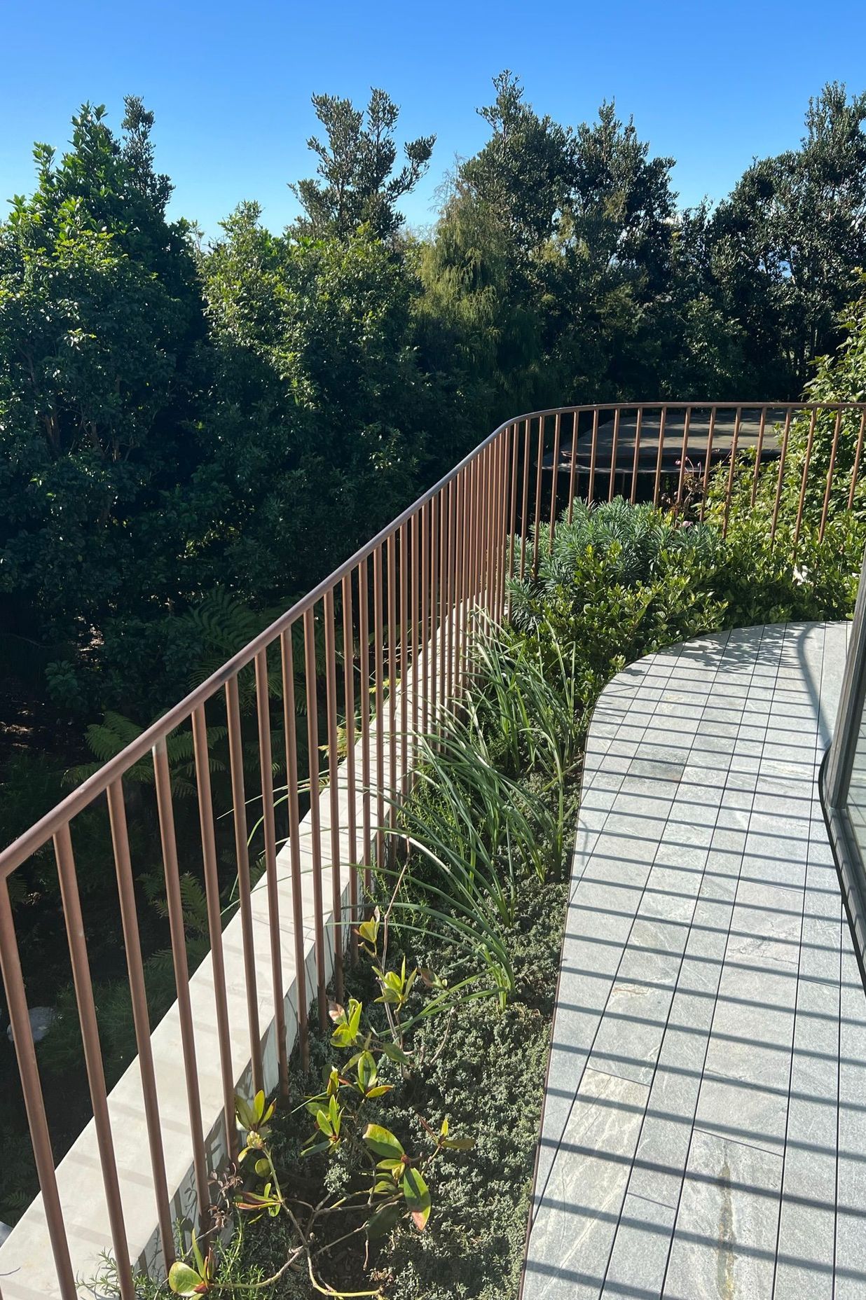 Bronze Balustrade - Waiheke Architecturally Designed Home