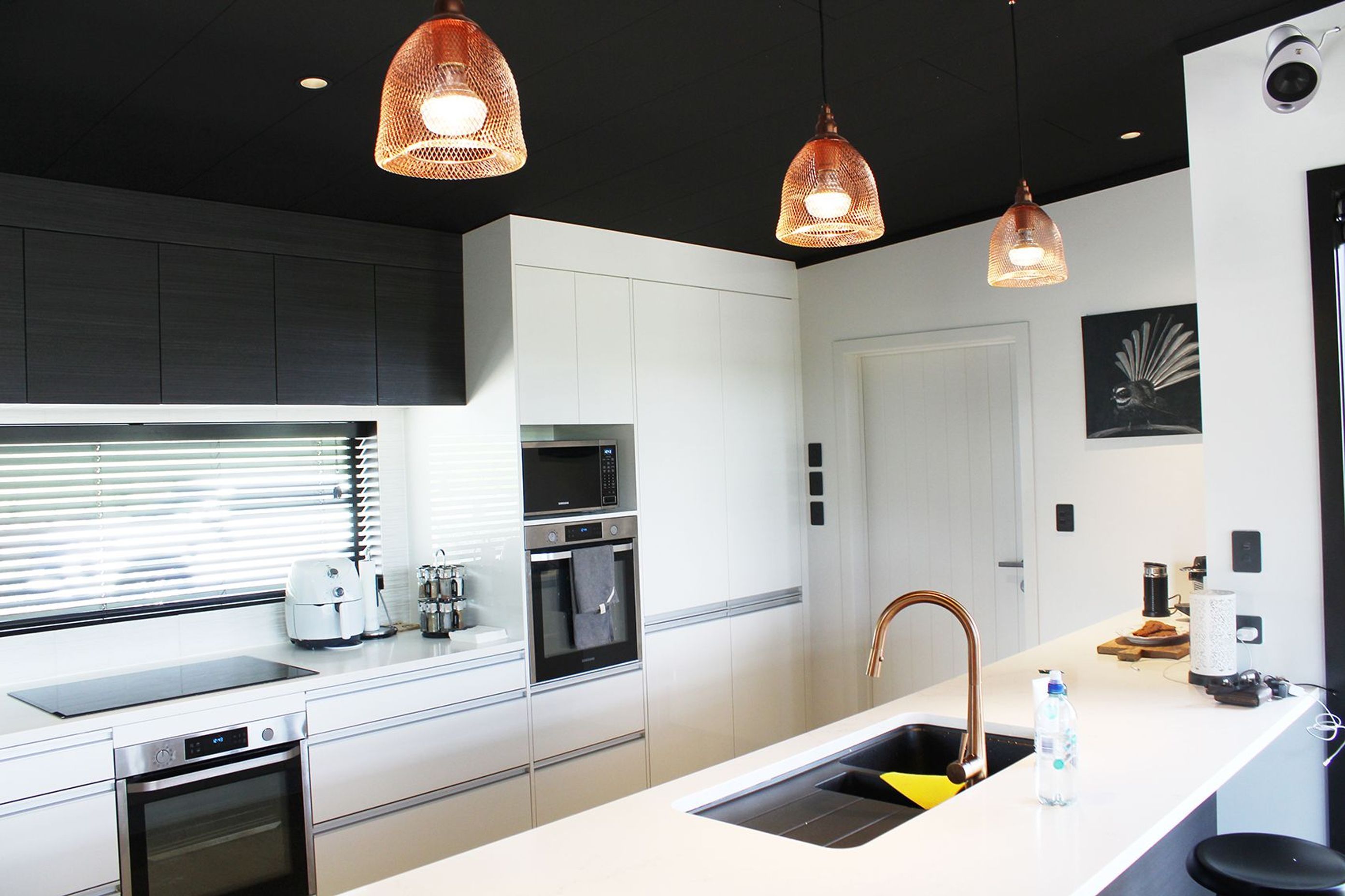 A bold black ceiling with Triboard TGV