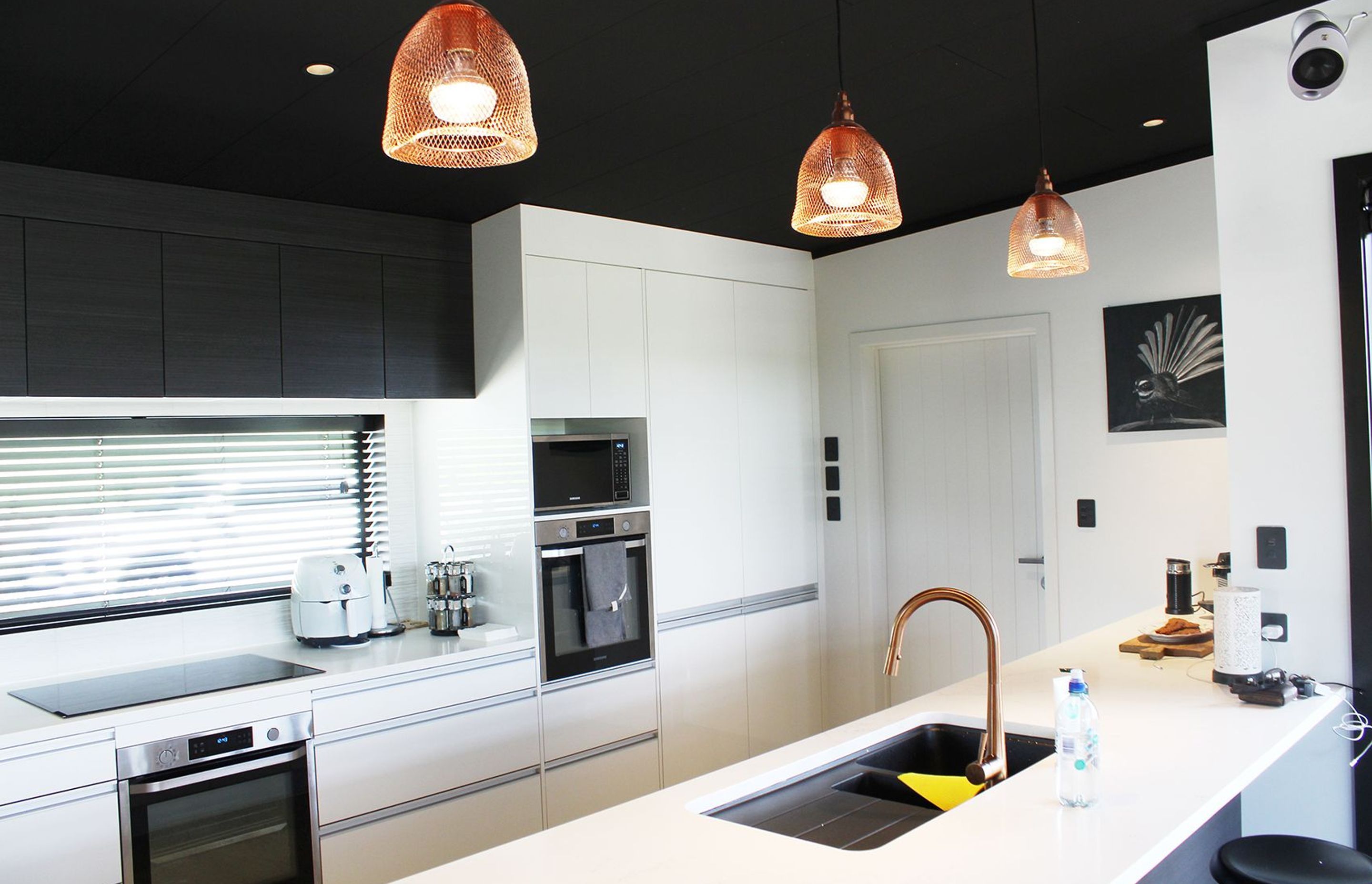 A bold black ceiling with Triboard TGV