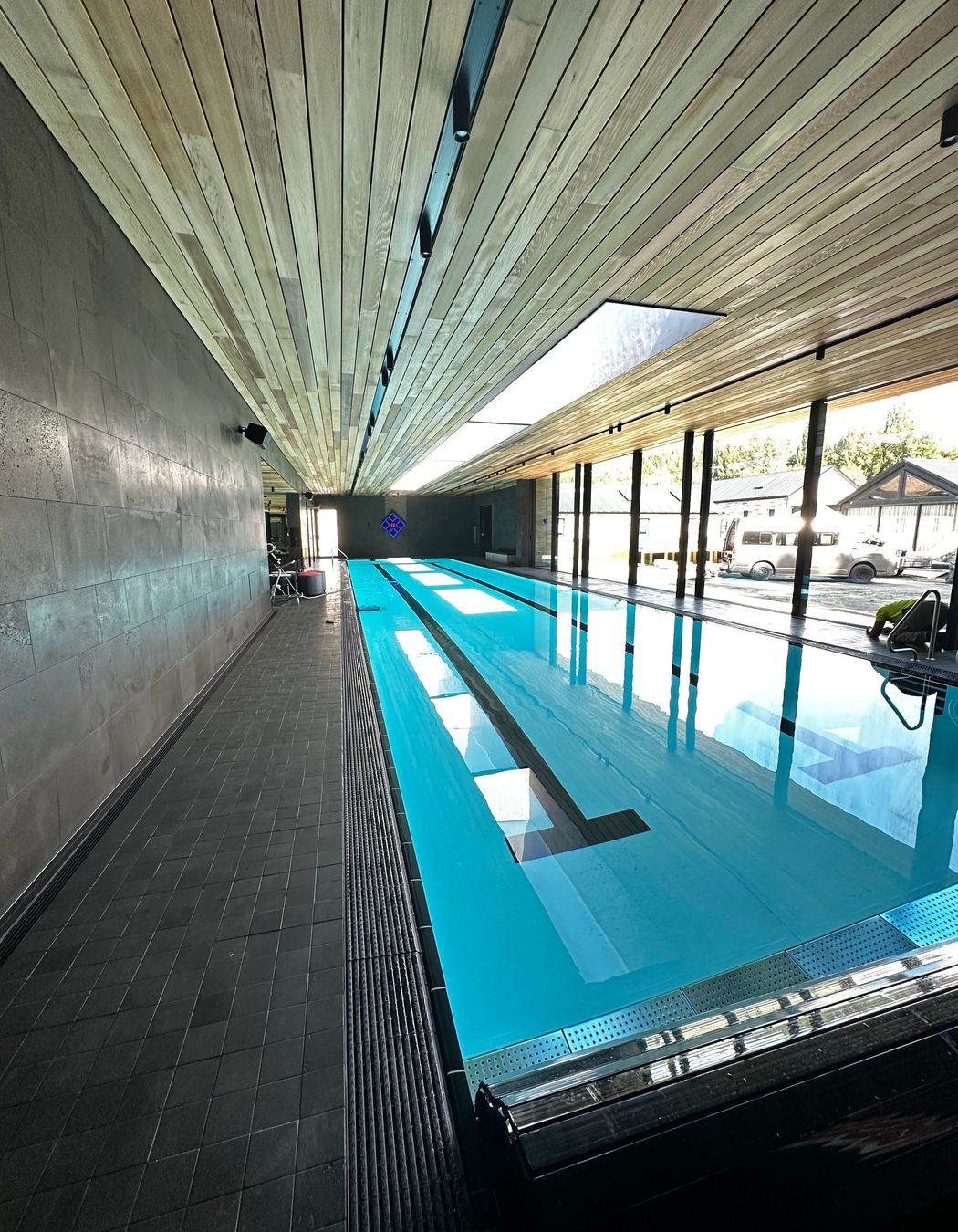 Pool tiling at Speargrass Flat Rd