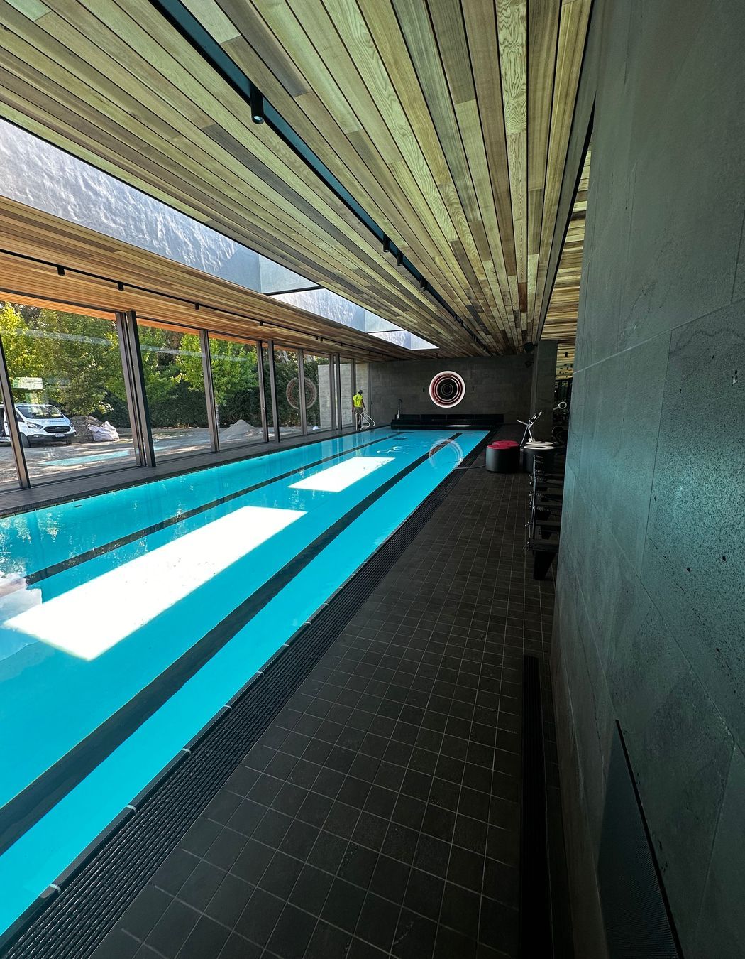 Pool tiling at Speargrass Flat Rd