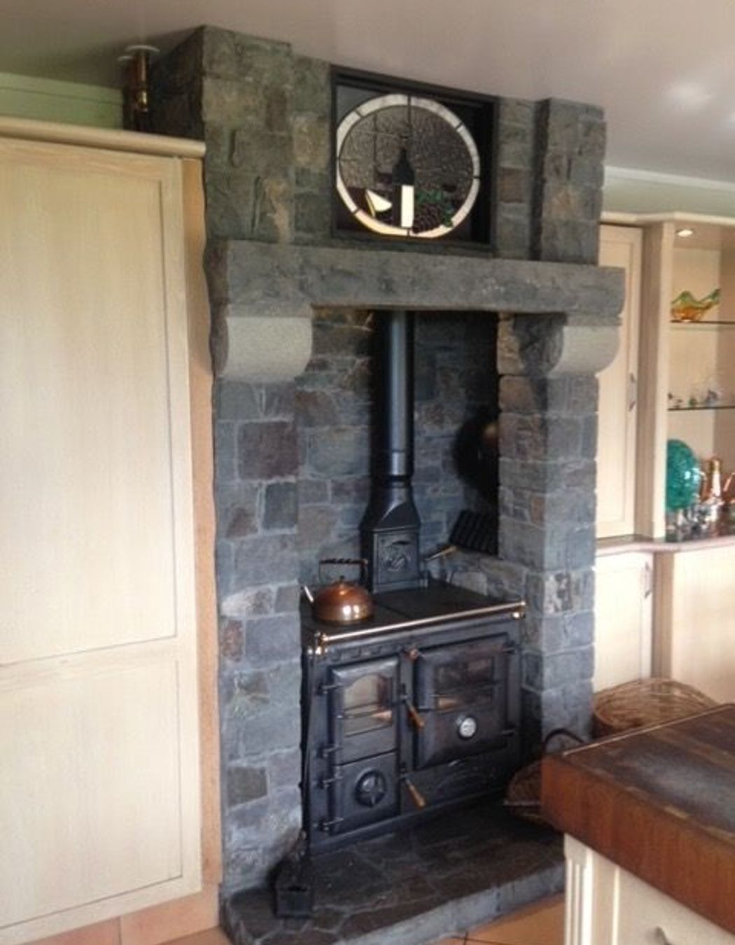 Katikati Stone fireplace