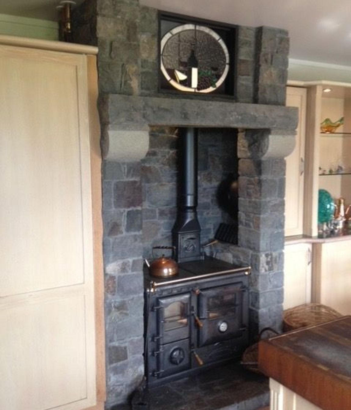 Katikati Stone fireplace