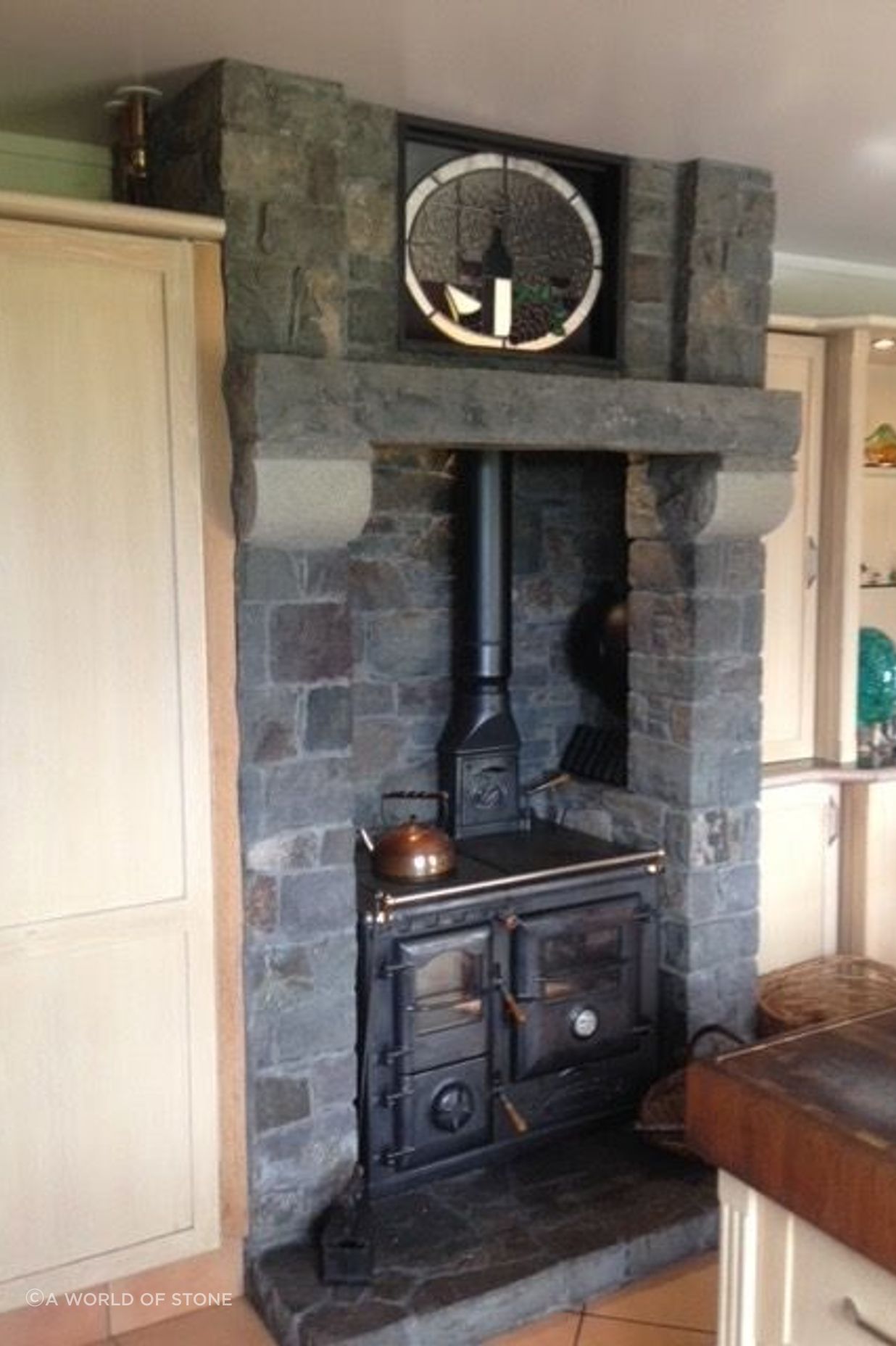 Katikati Stone fireplace