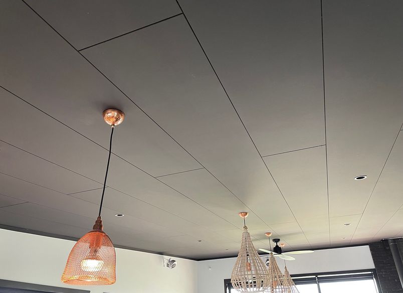 A bold black ceiling with Triboard TGV