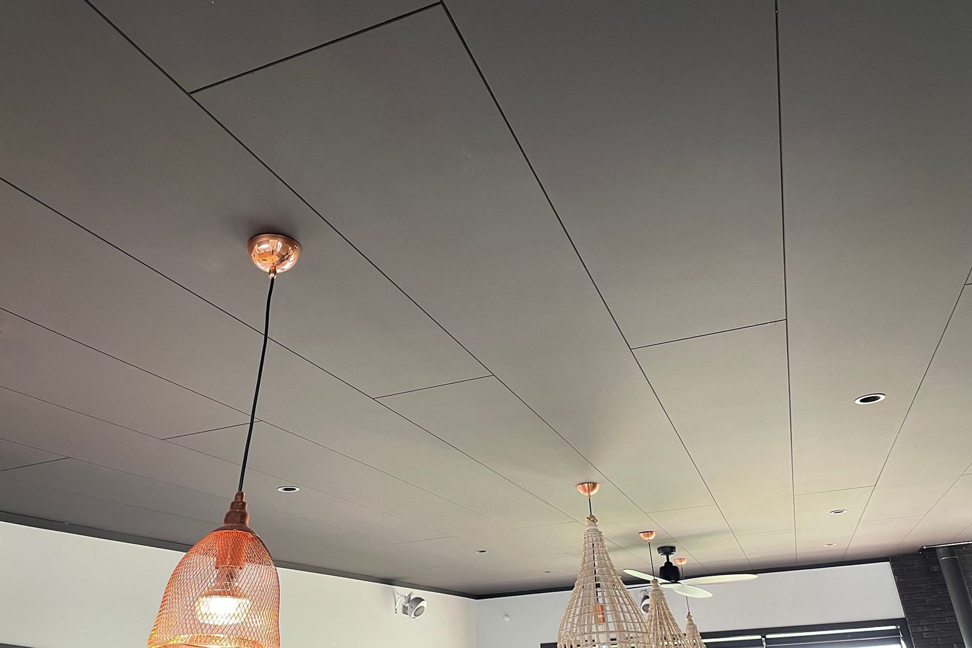 A bold black ceiling with Triboard TGV