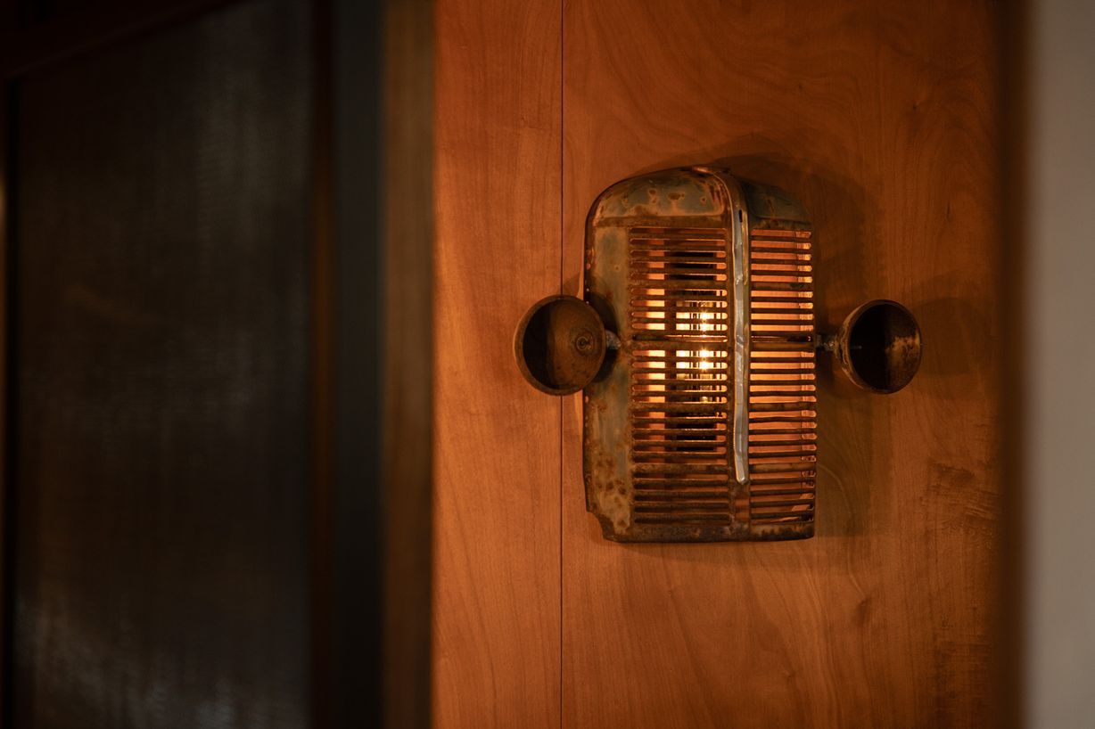 Custom wall light made by Client and PSL