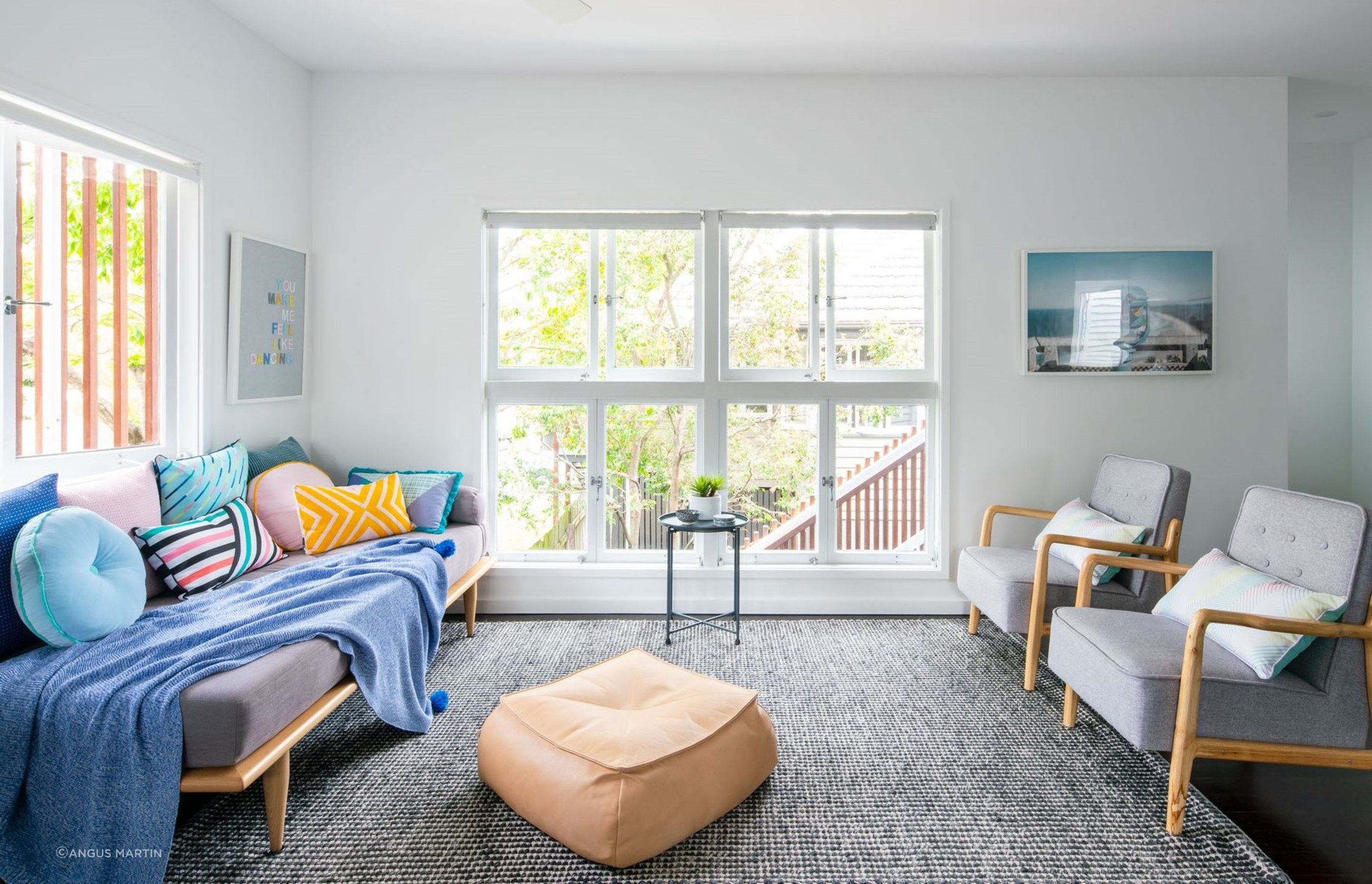 The central living spaces are specifically designed for human-centric gathering and interaction. Screen time free zones.