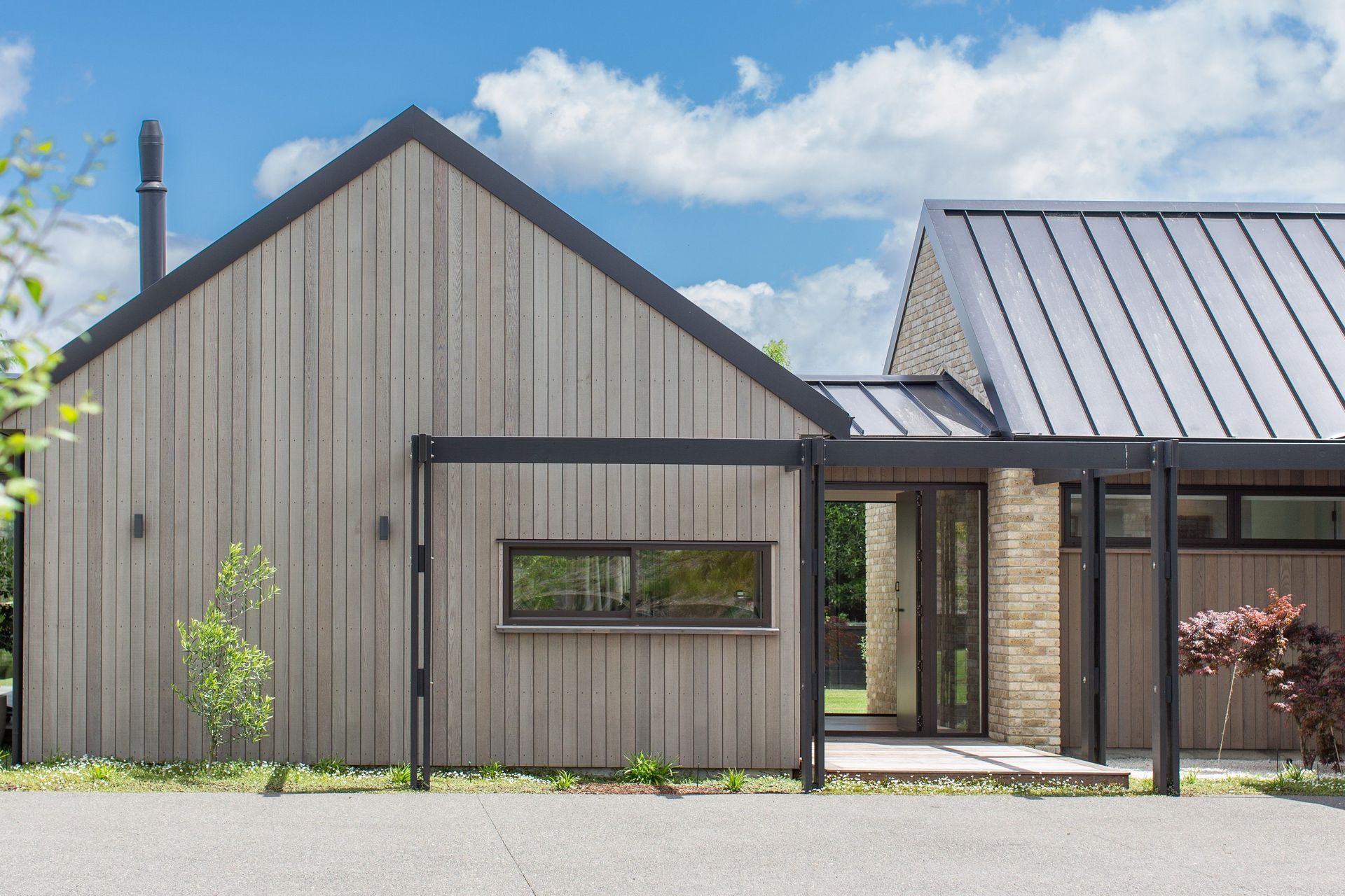 Country Brick &amp; Cedar home