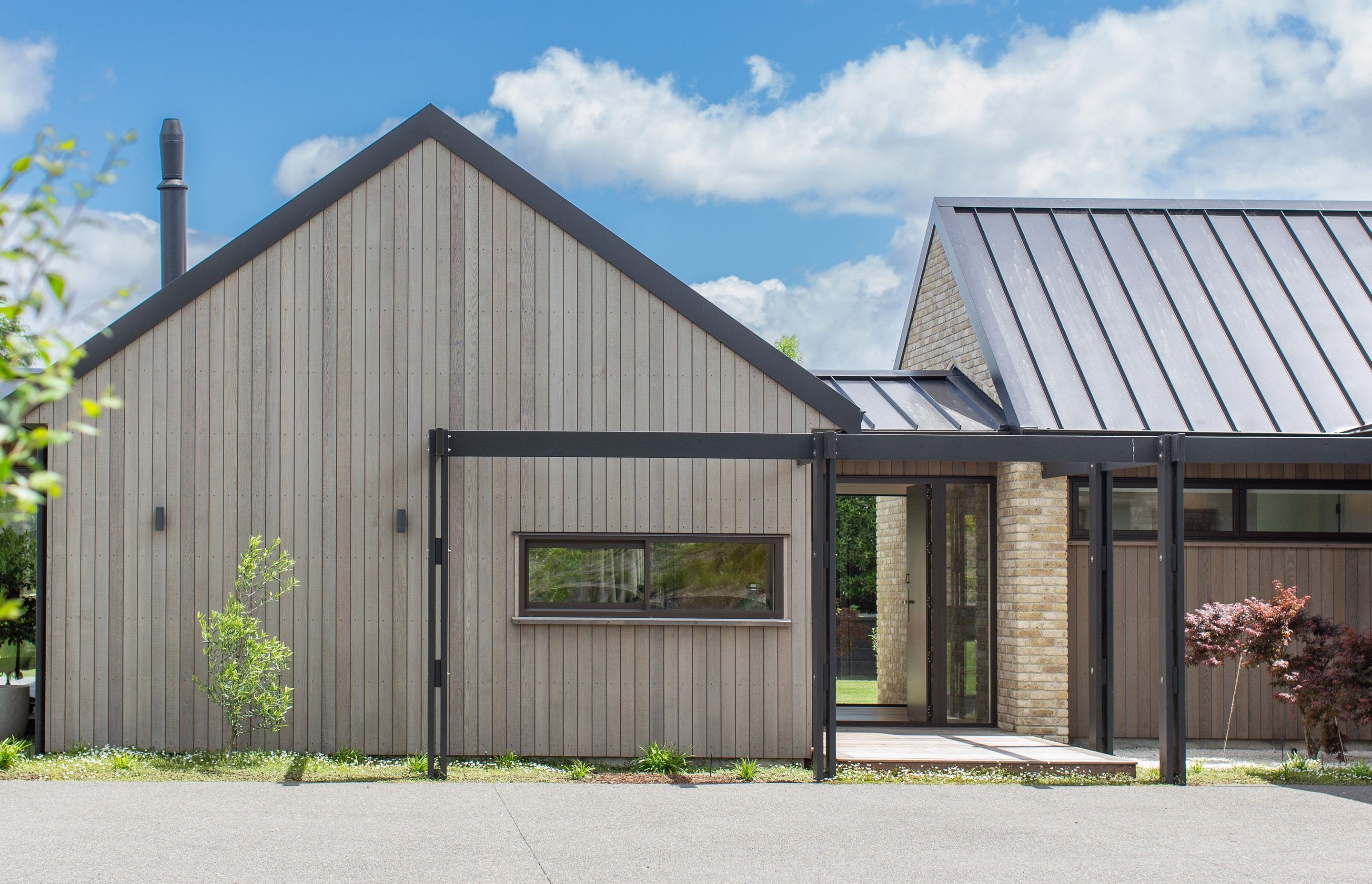 Country Brick &amp; Cedar home