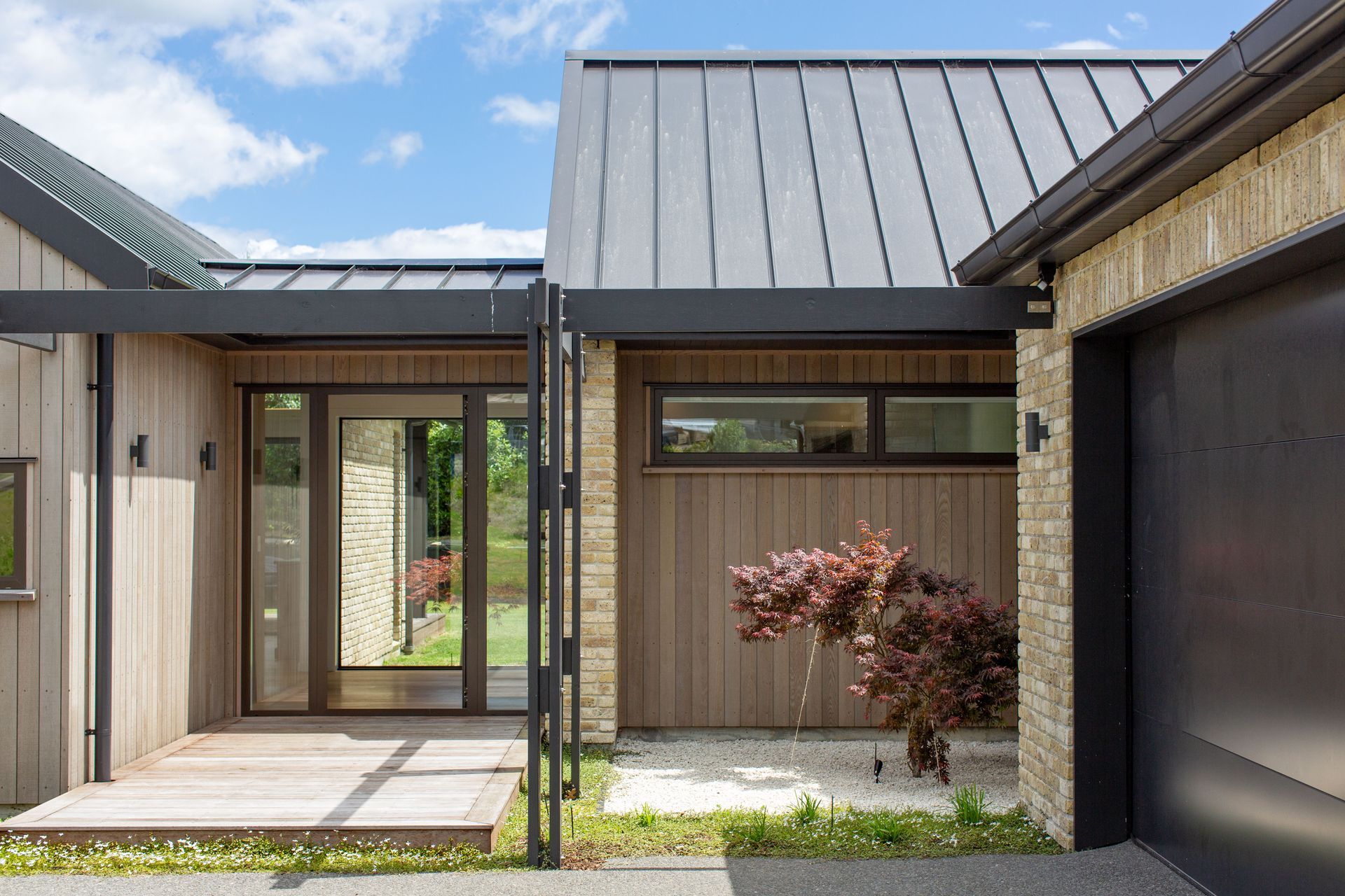 Country Brick &amp; Cedar home