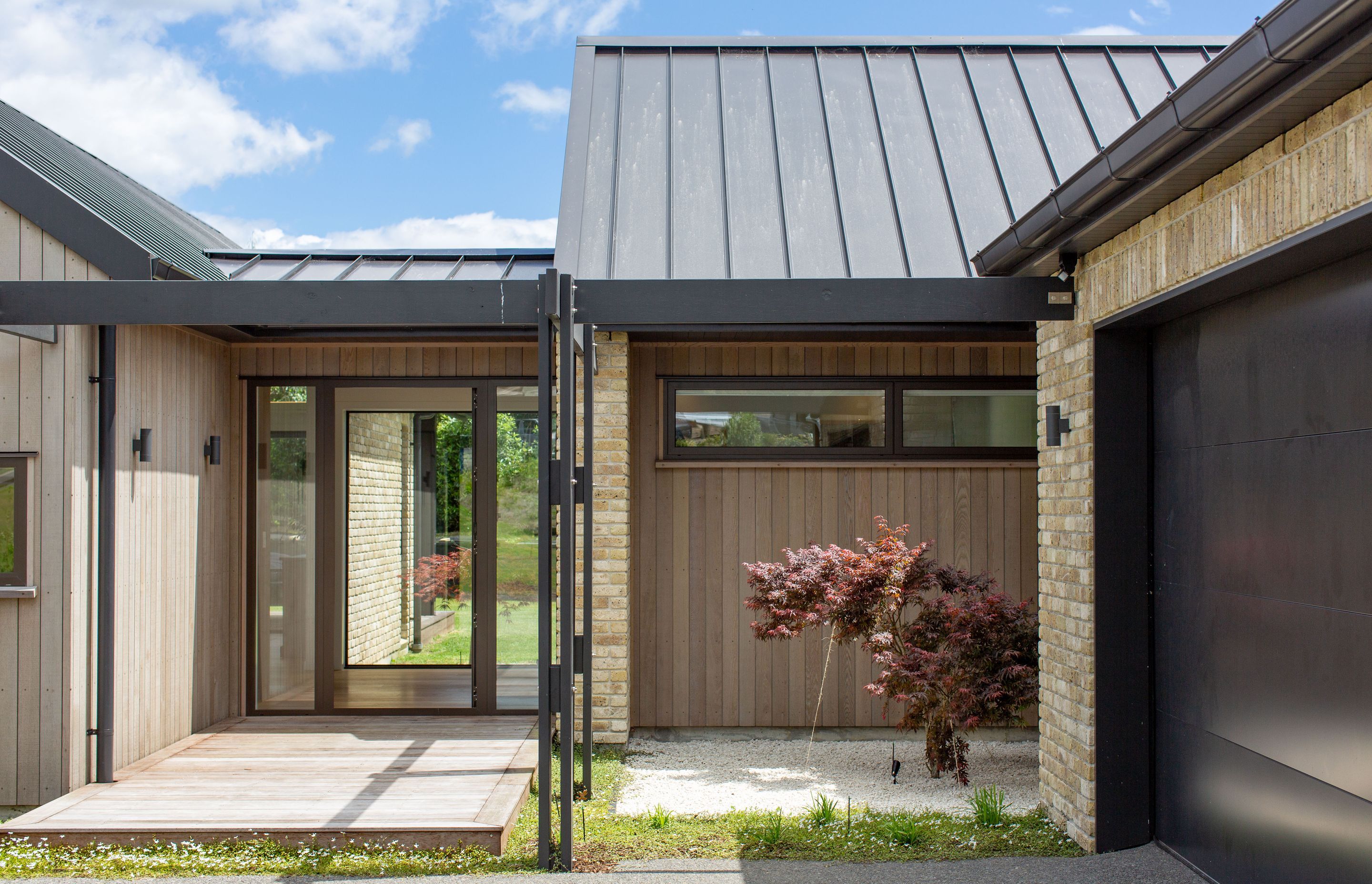 Country Brick &amp; Cedar home