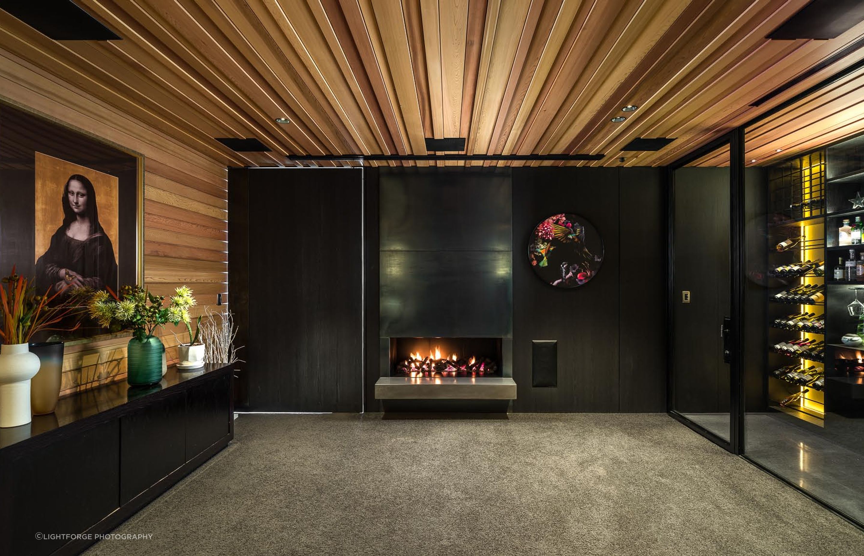 Areas of the home can be closed off to create a cosy environment.