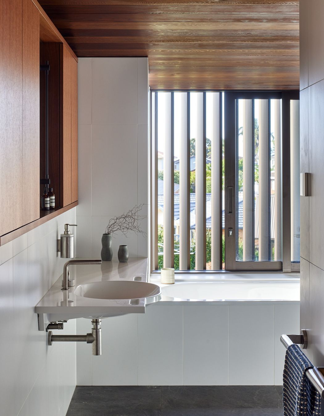 Custom Hewi Basin with Quadro Levo Mixer & Spout