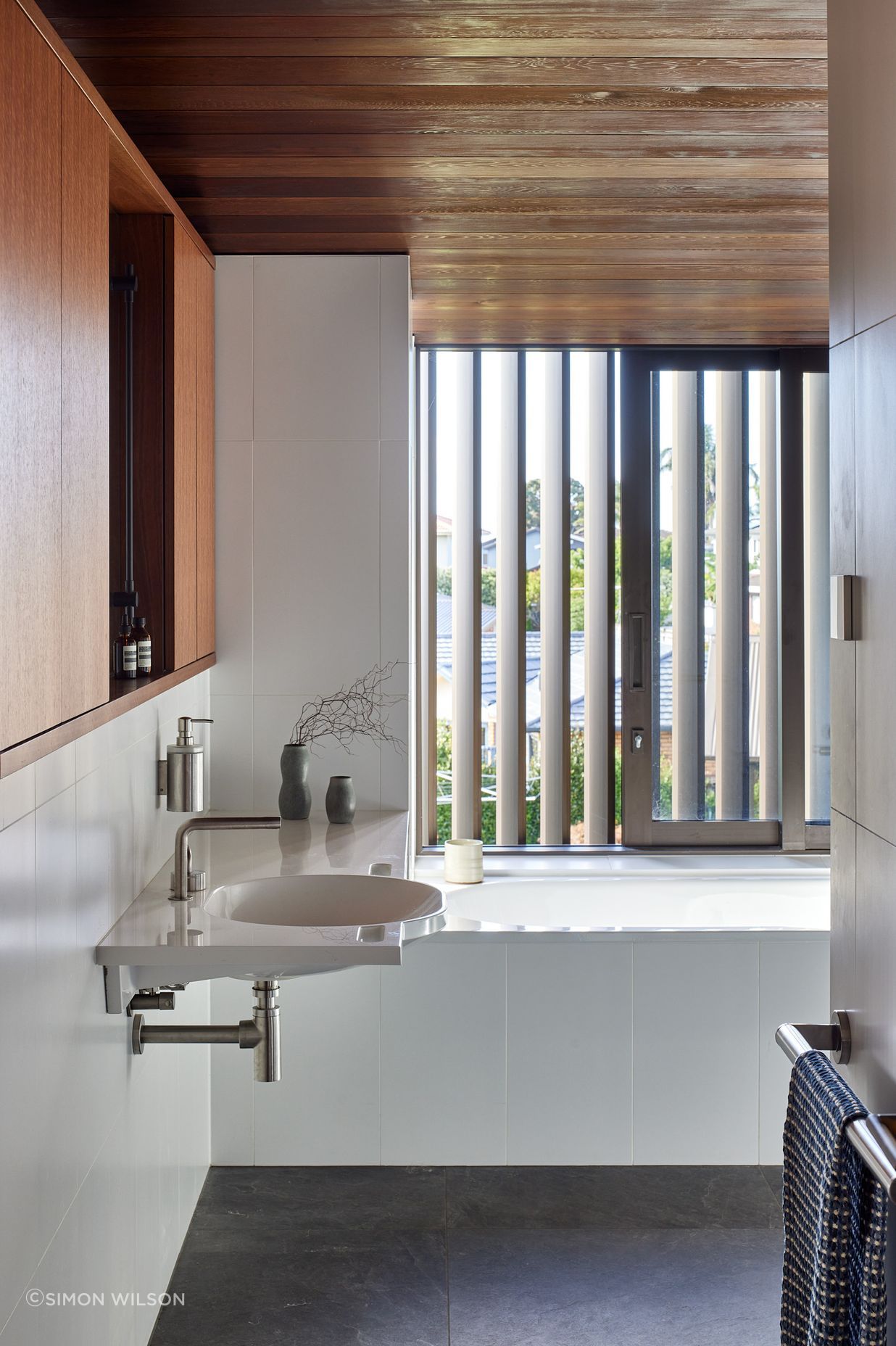 Custom Hewi Basin with Quadro Levo Mixer & Spout