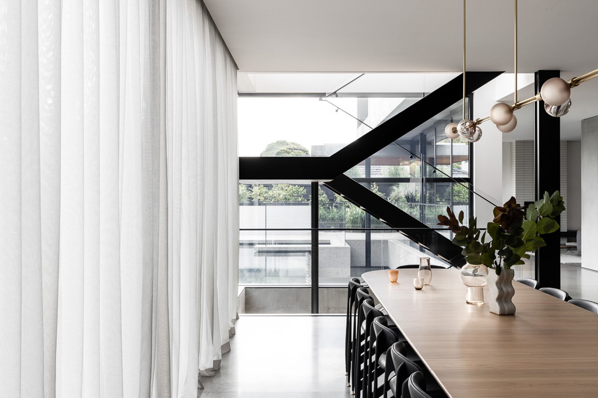 Sussex Residence - Sheers & Recessed Motorised Blinds