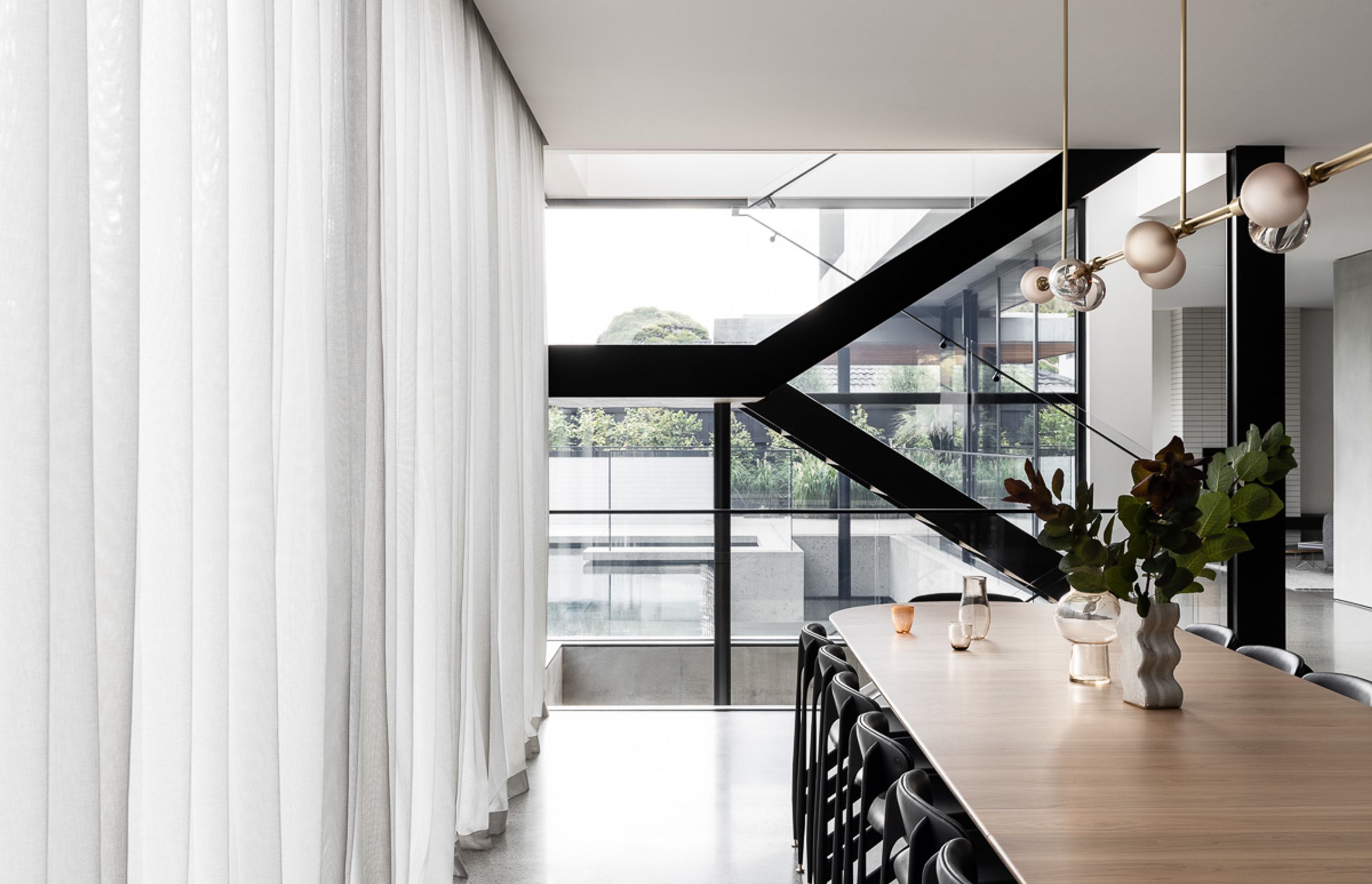 Sussex Residence - Sheers & Recessed Motorised Blinds