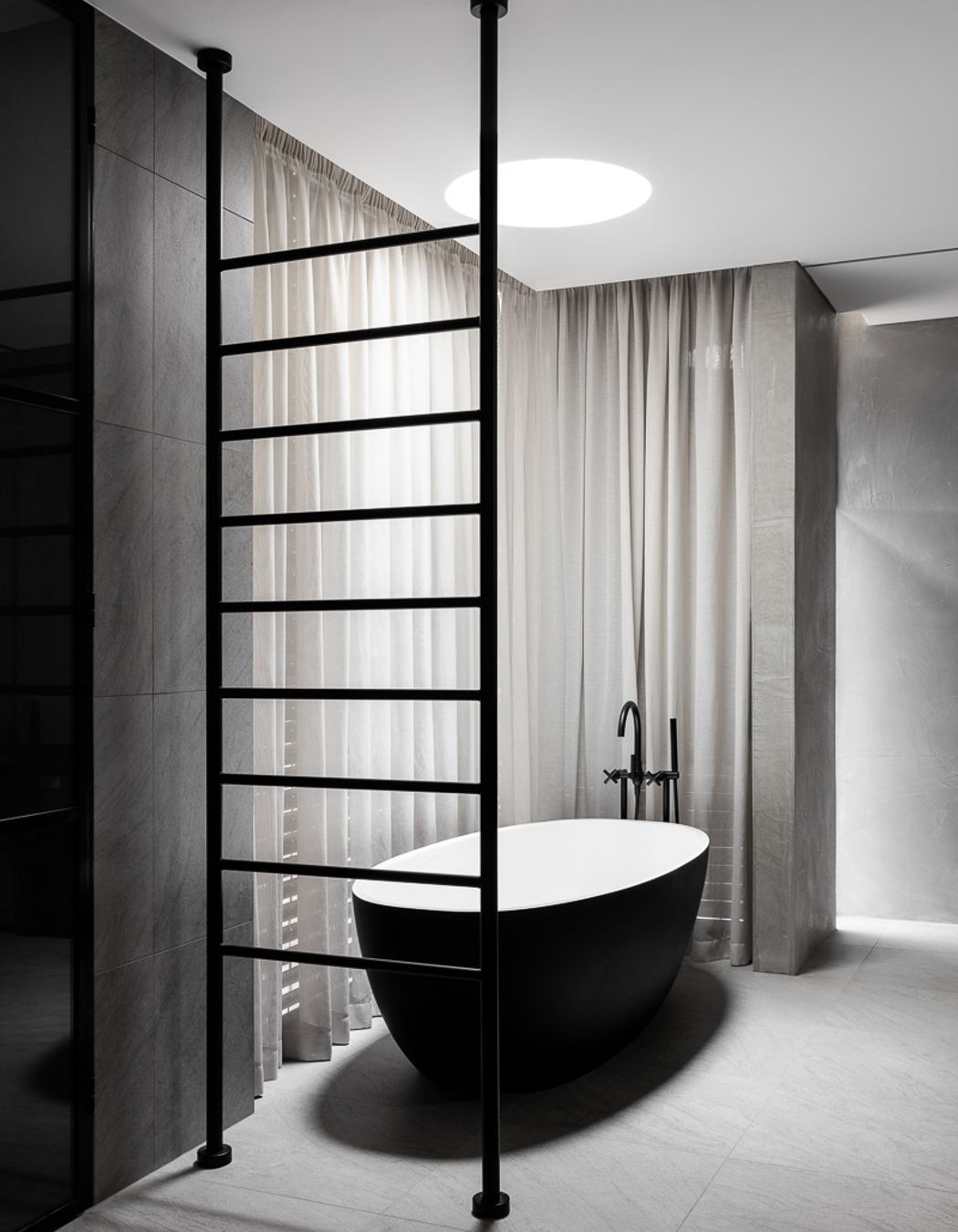 Sussex Residence - Sheers & Recessed Motorised Blinds
