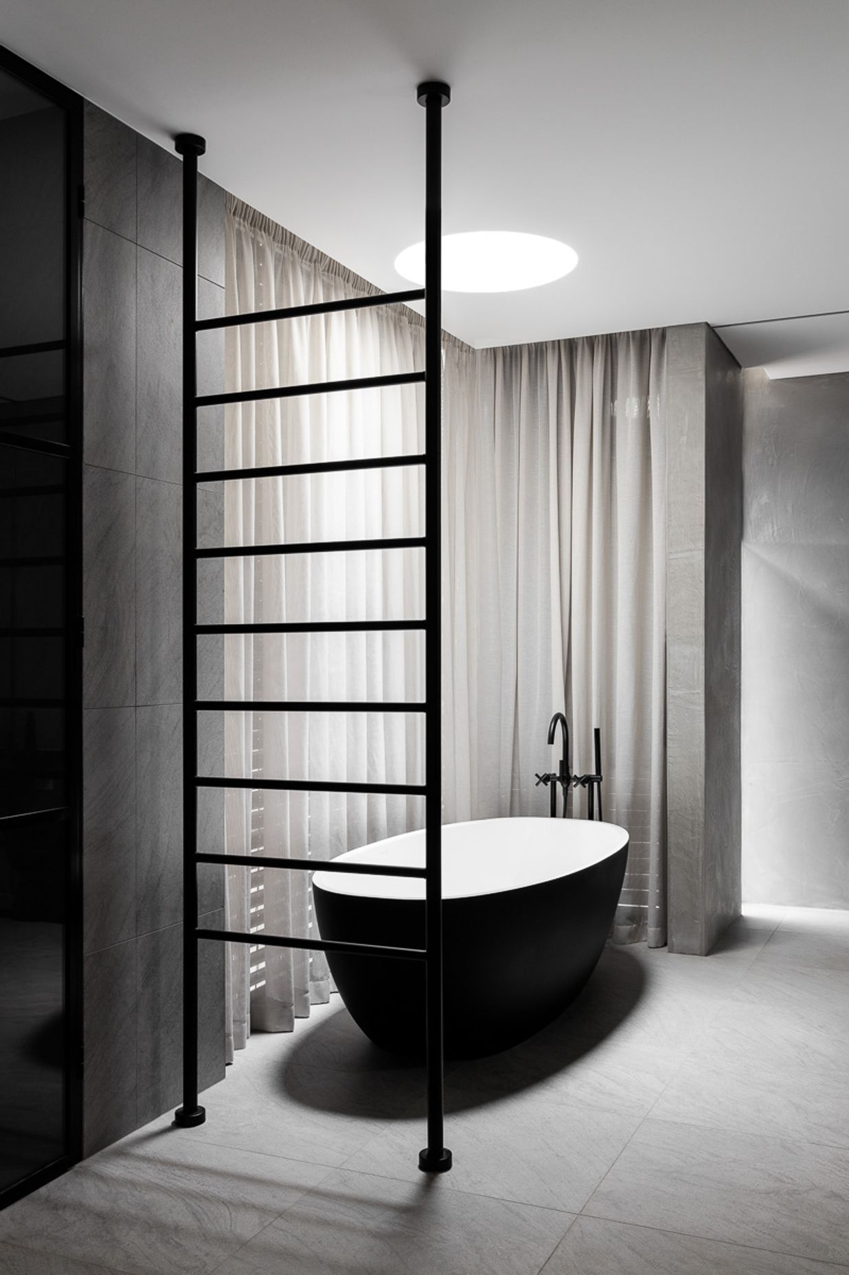 Sussex Residence - Sheers & Recessed Motorised Blinds
