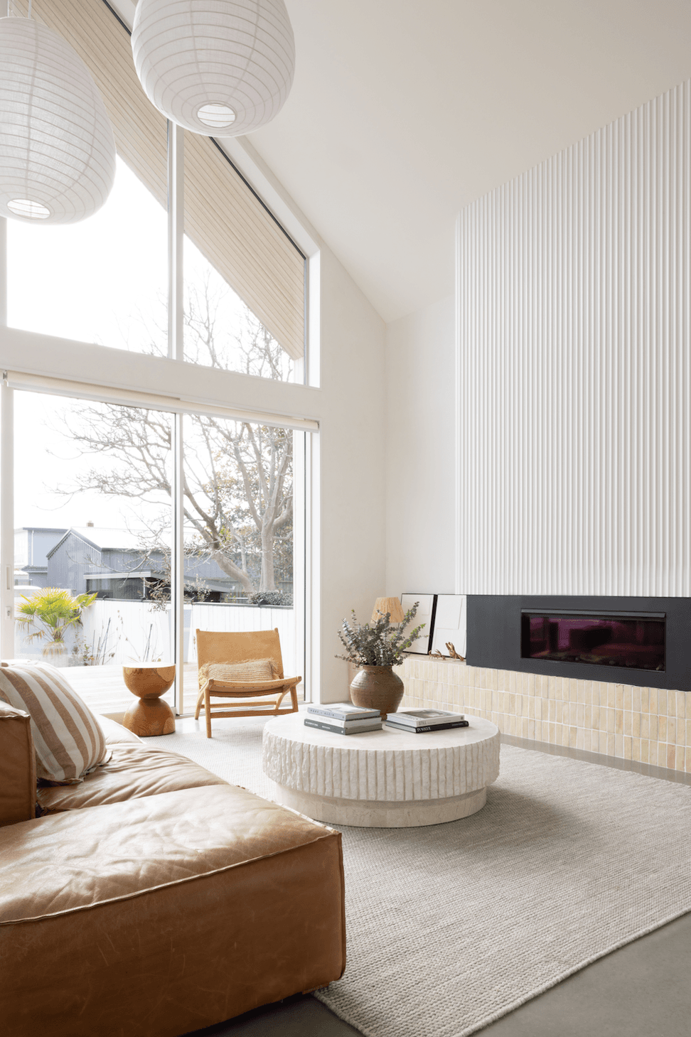 Pendants from Corcovado and coffee table from David Shaw