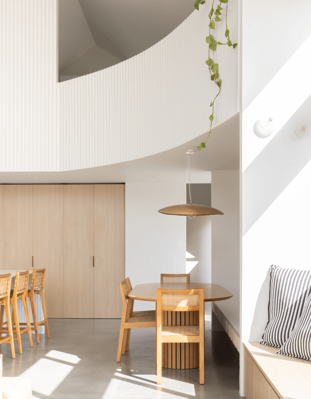 Mezzi space above the kitchen/dining