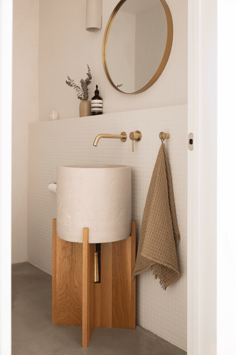 Custom vanity by The Home Maker and Podocarp