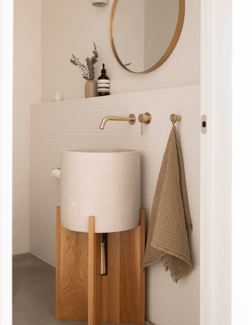 Custom vanity by The Home Maker and Podocarp