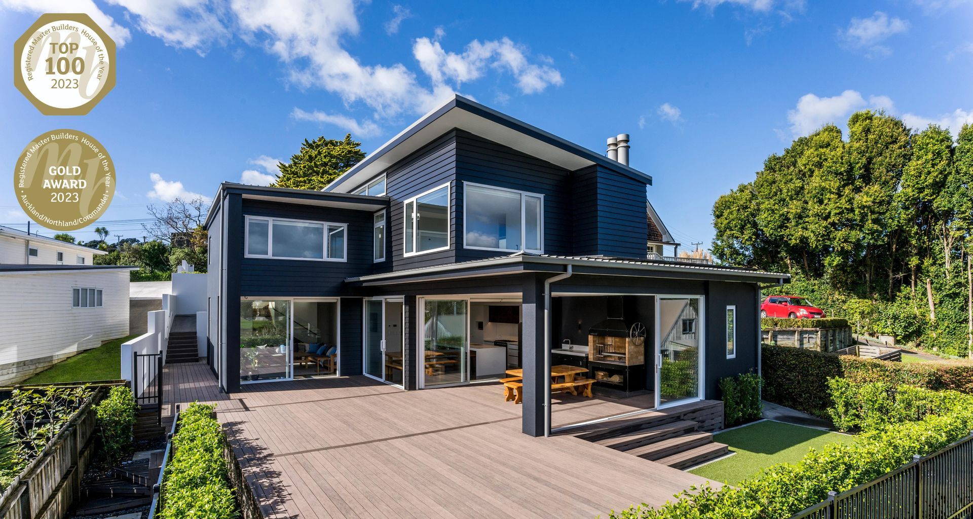 Stanmore Bay Home - Master Builders Gold award winner banner