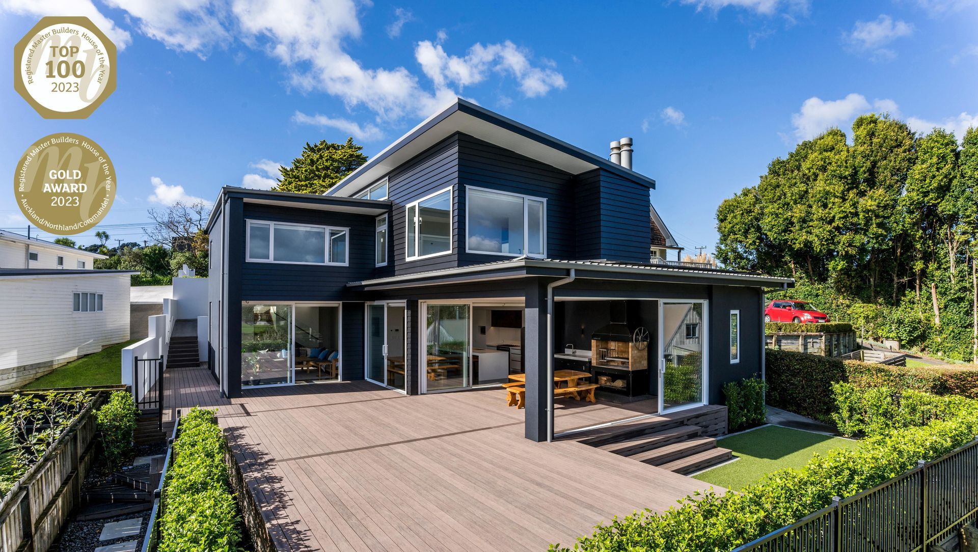 Stanmore Bay Home - Master Builders Gold award winner banner