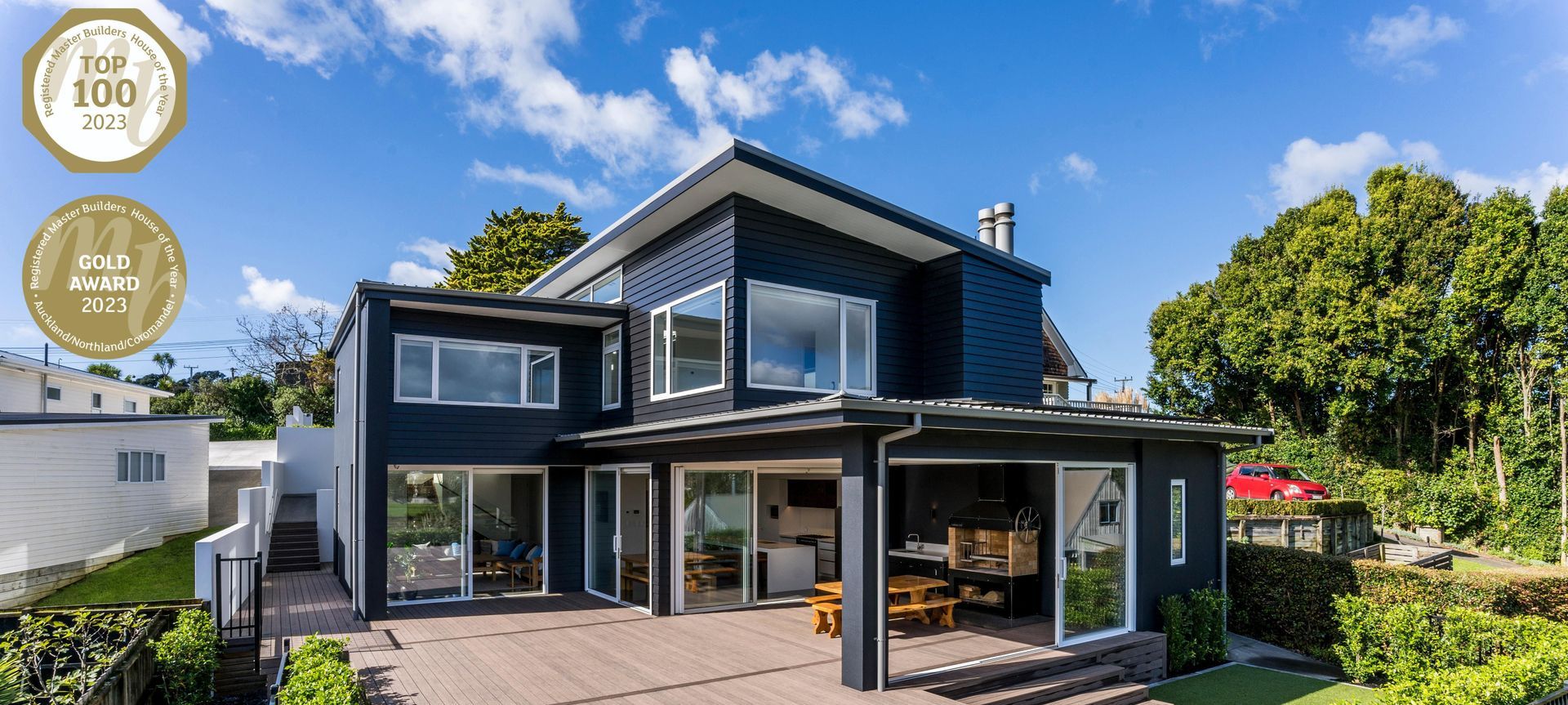 Stanmore Bay Home - Master Builders Gold award winner banner