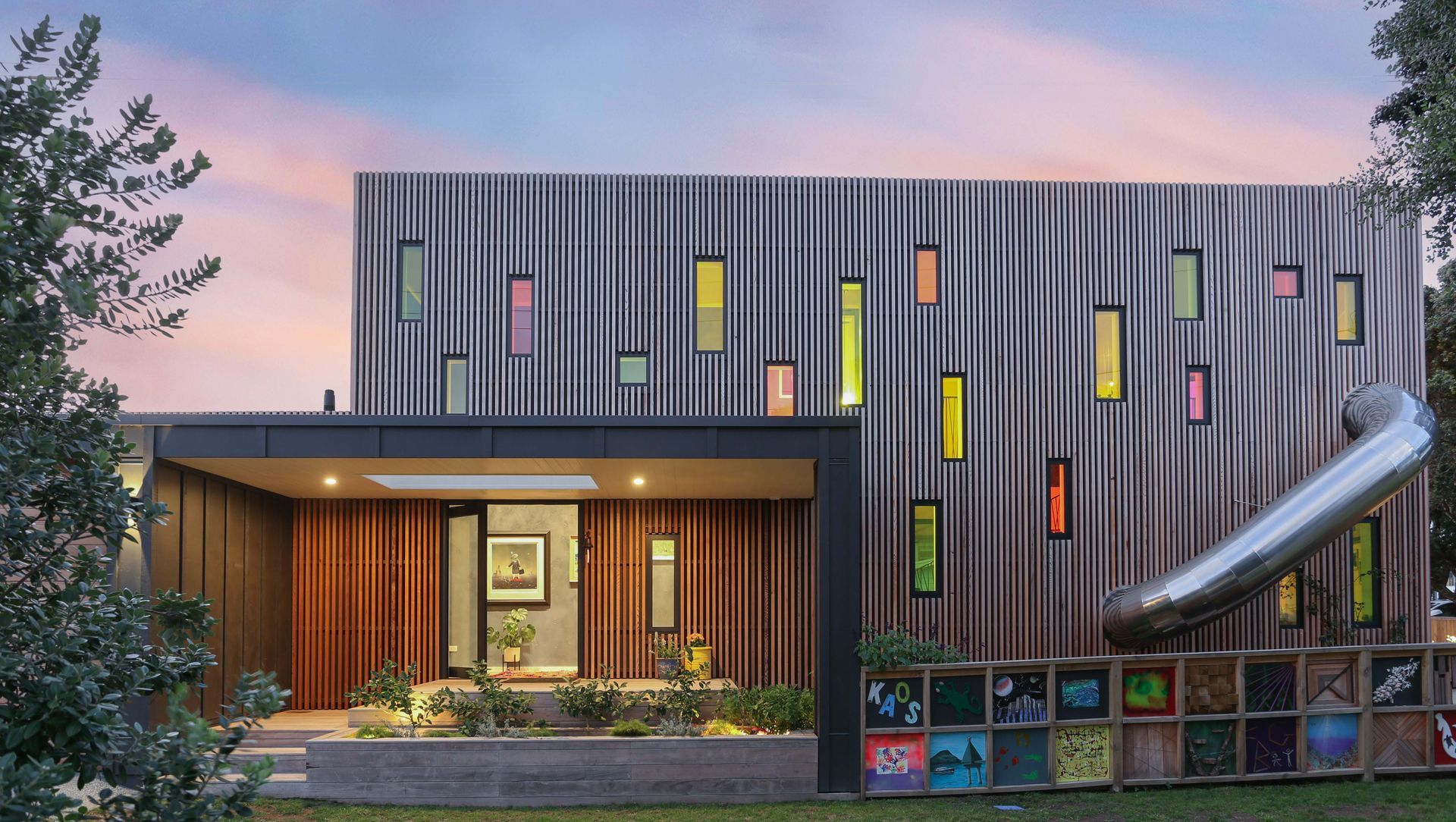 House with the Slide banner