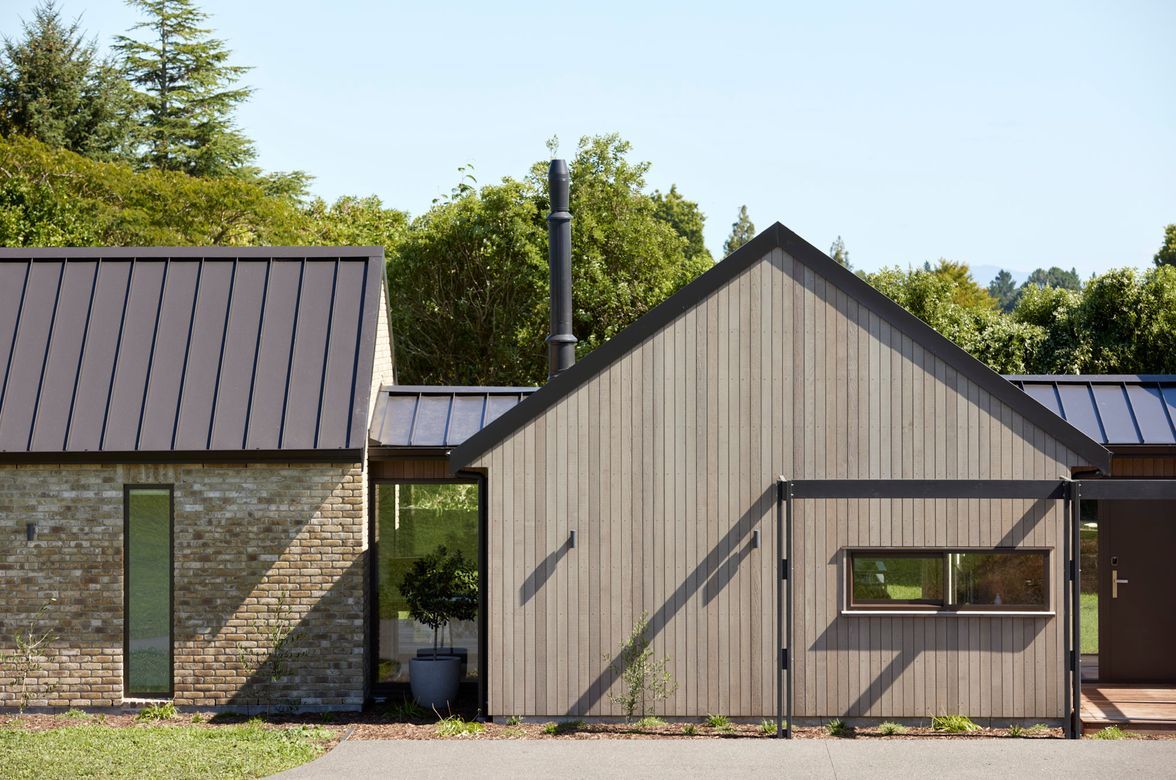 Country Brick & Cedar home