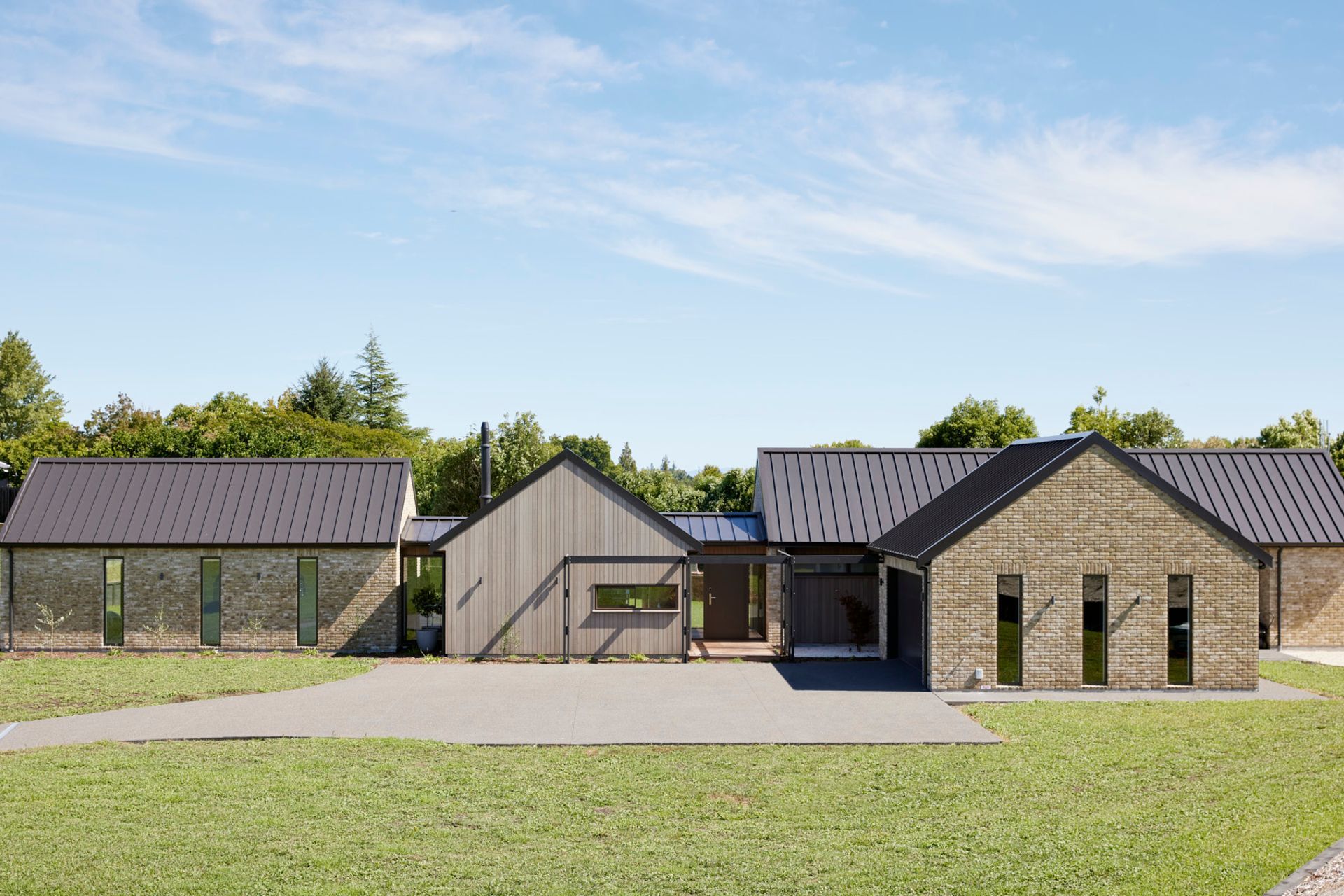 Country Brick & Cedar home