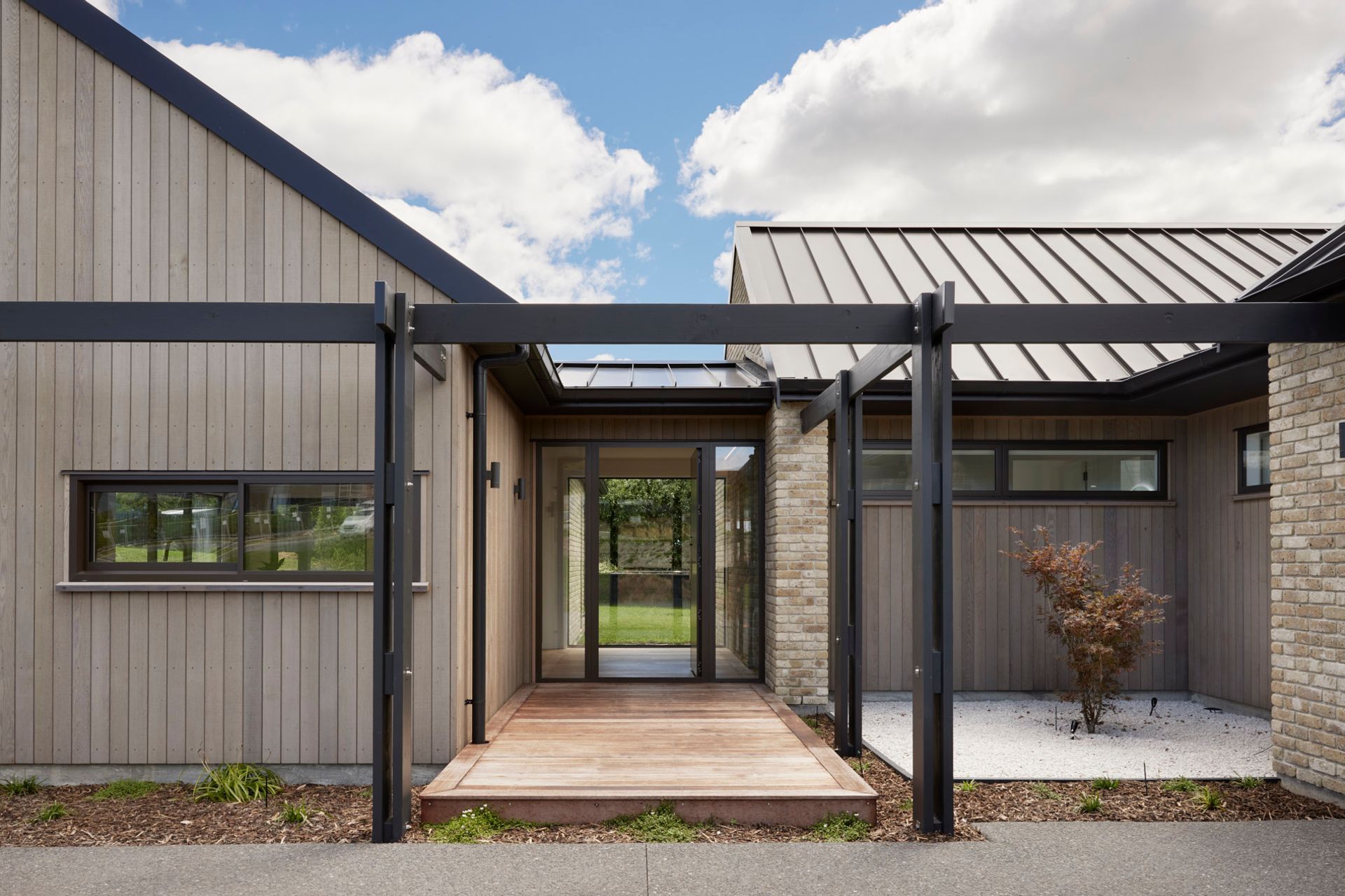 Country Brick & Cedar home