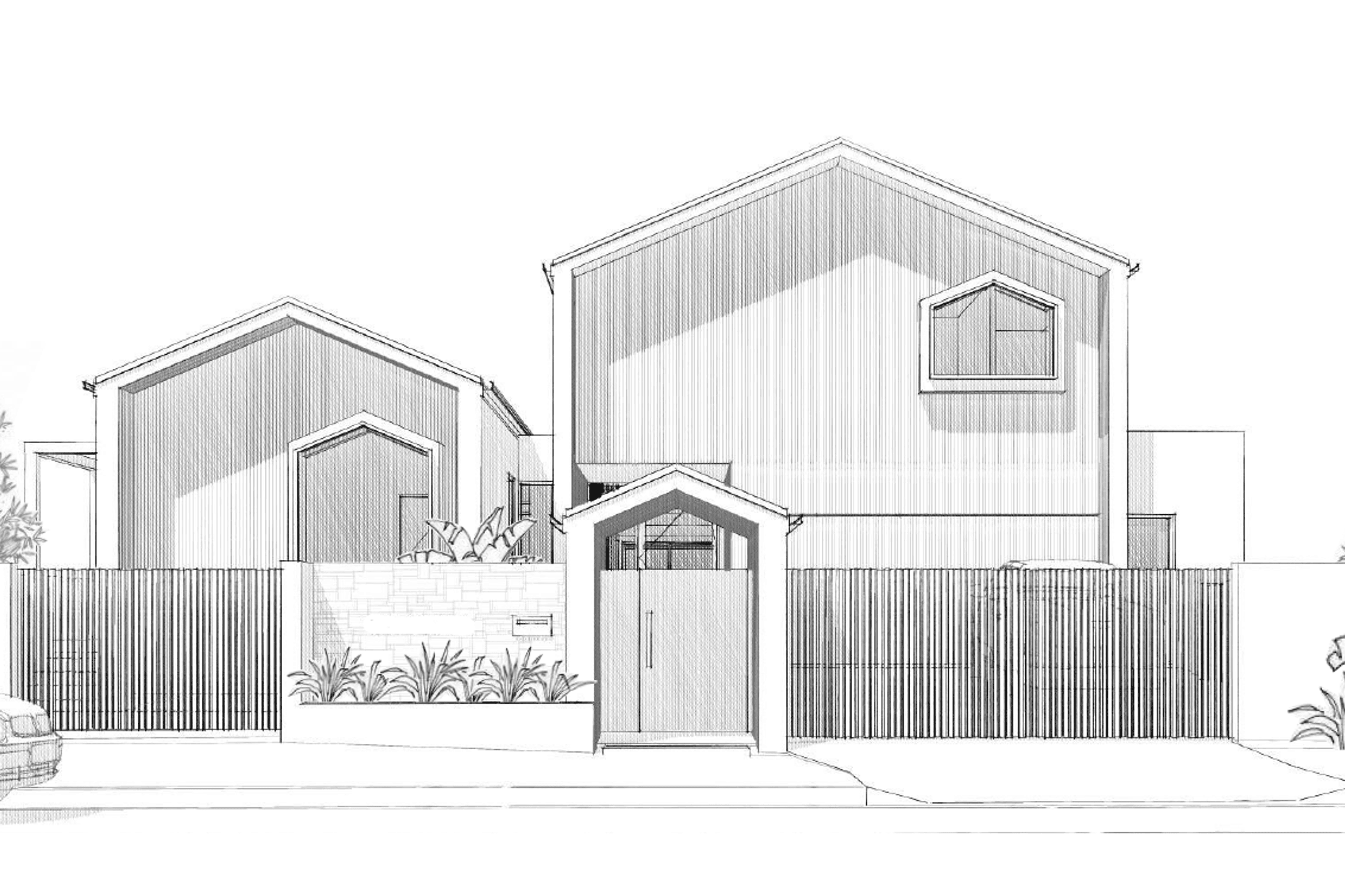 Scandi Beach Residence - Street Perspective