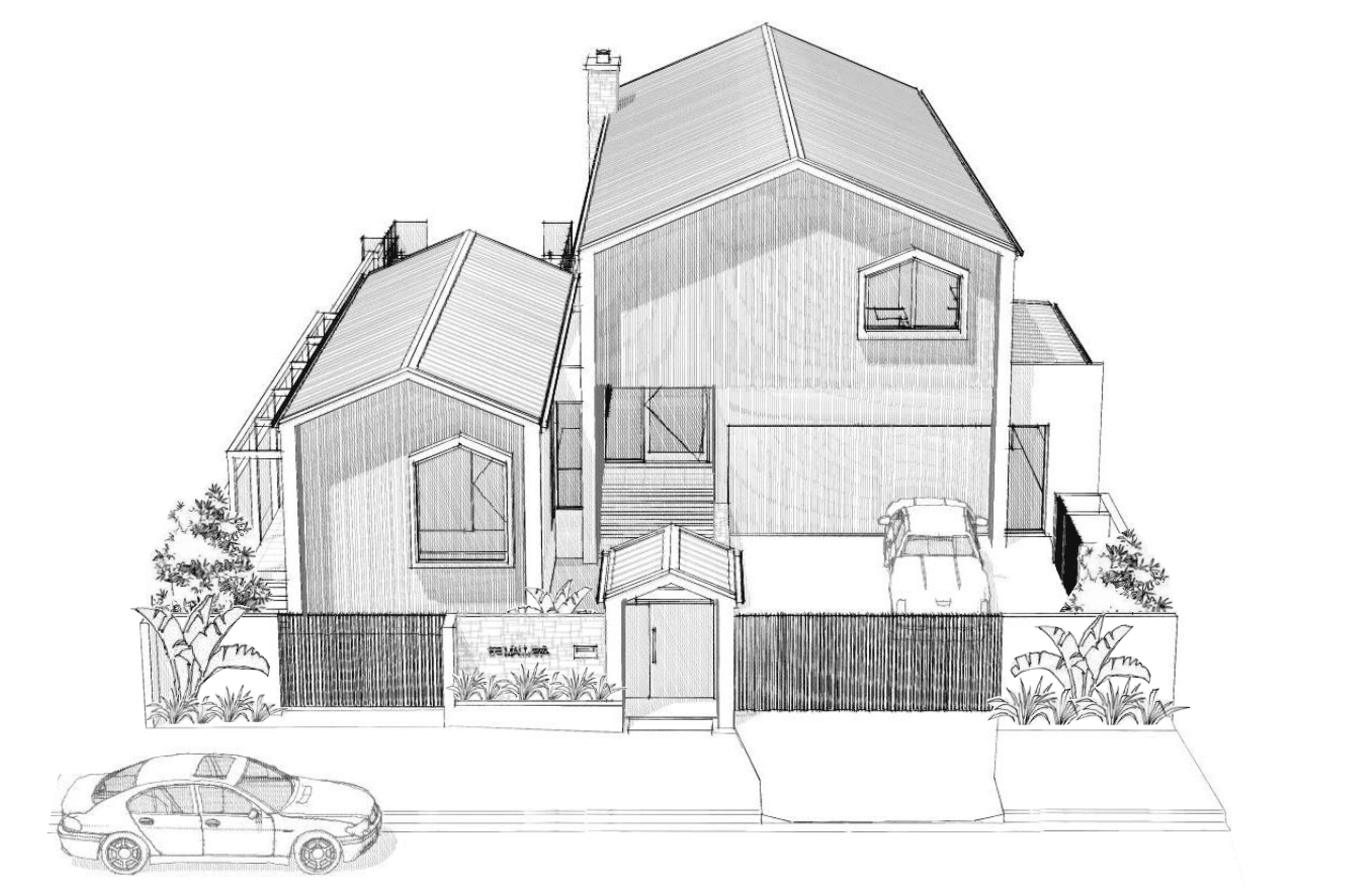 Scandi Beach Residence - High Perspective