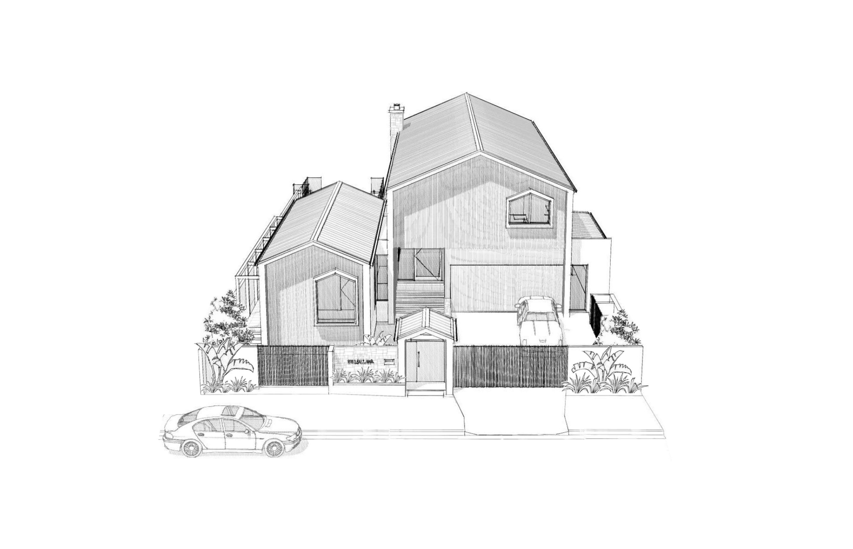 Scandi Beach Residence - High Perspective
