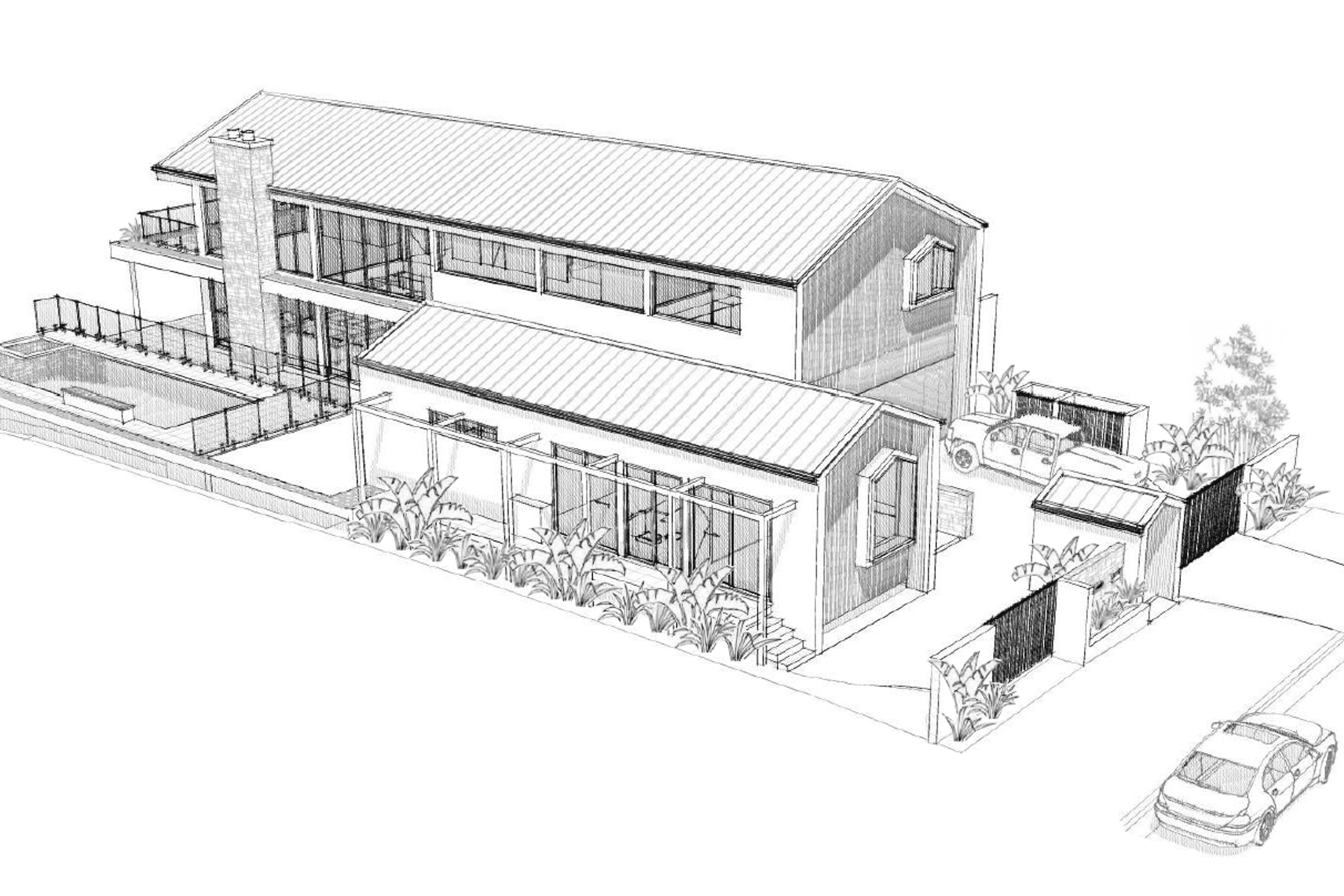 Scandi Beach Residence - Guest House Perspective