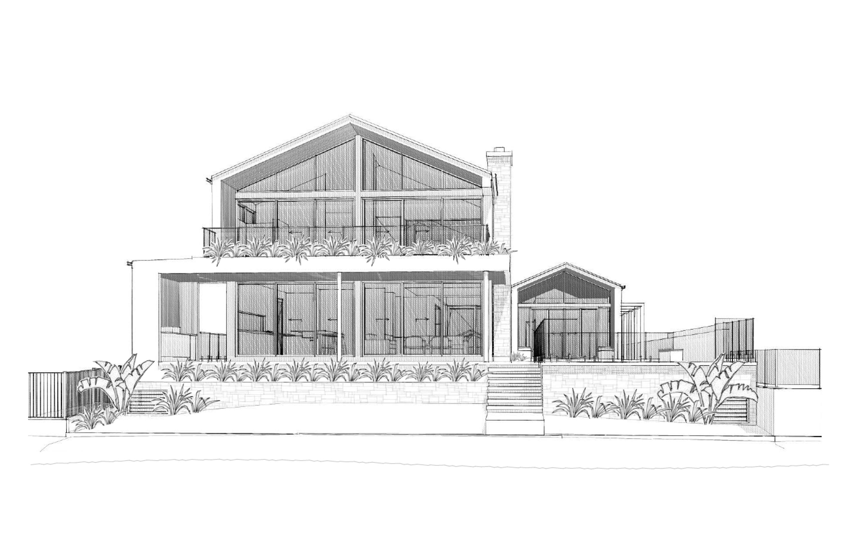 Scandi Beach Residence - Waterway Perspective