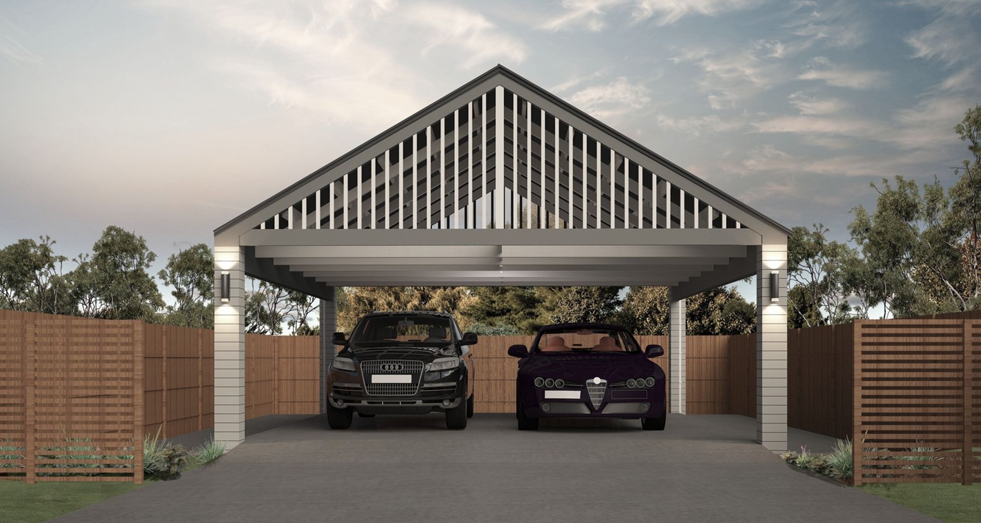Double Carports banner