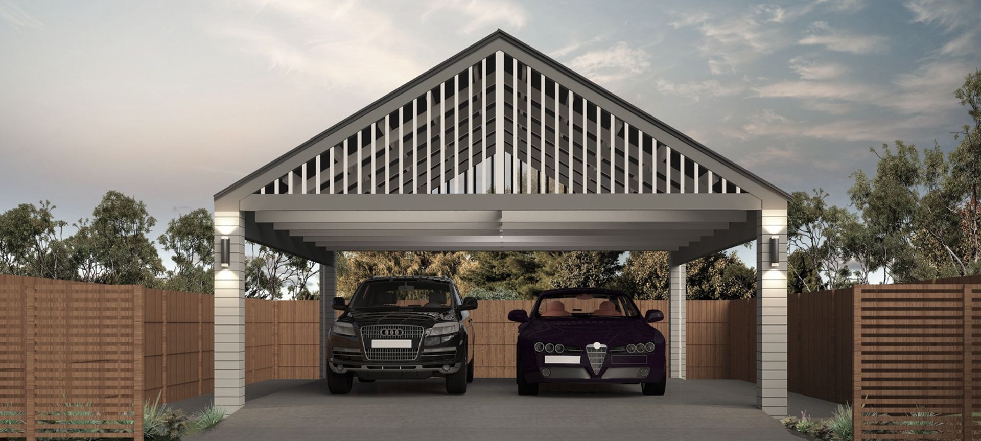 Double Carports banner